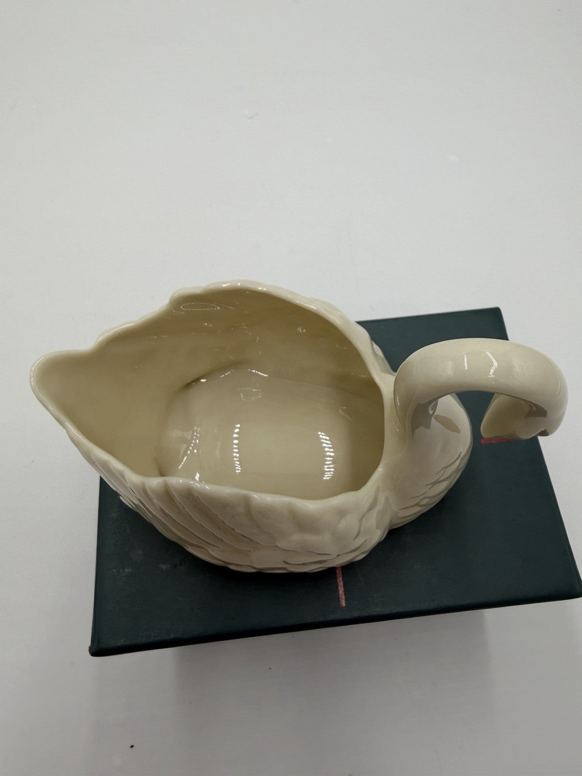 Lenox Porcelain USA Centennial Edition #3 Swan Figurine 3”H W/box Beige Glossy