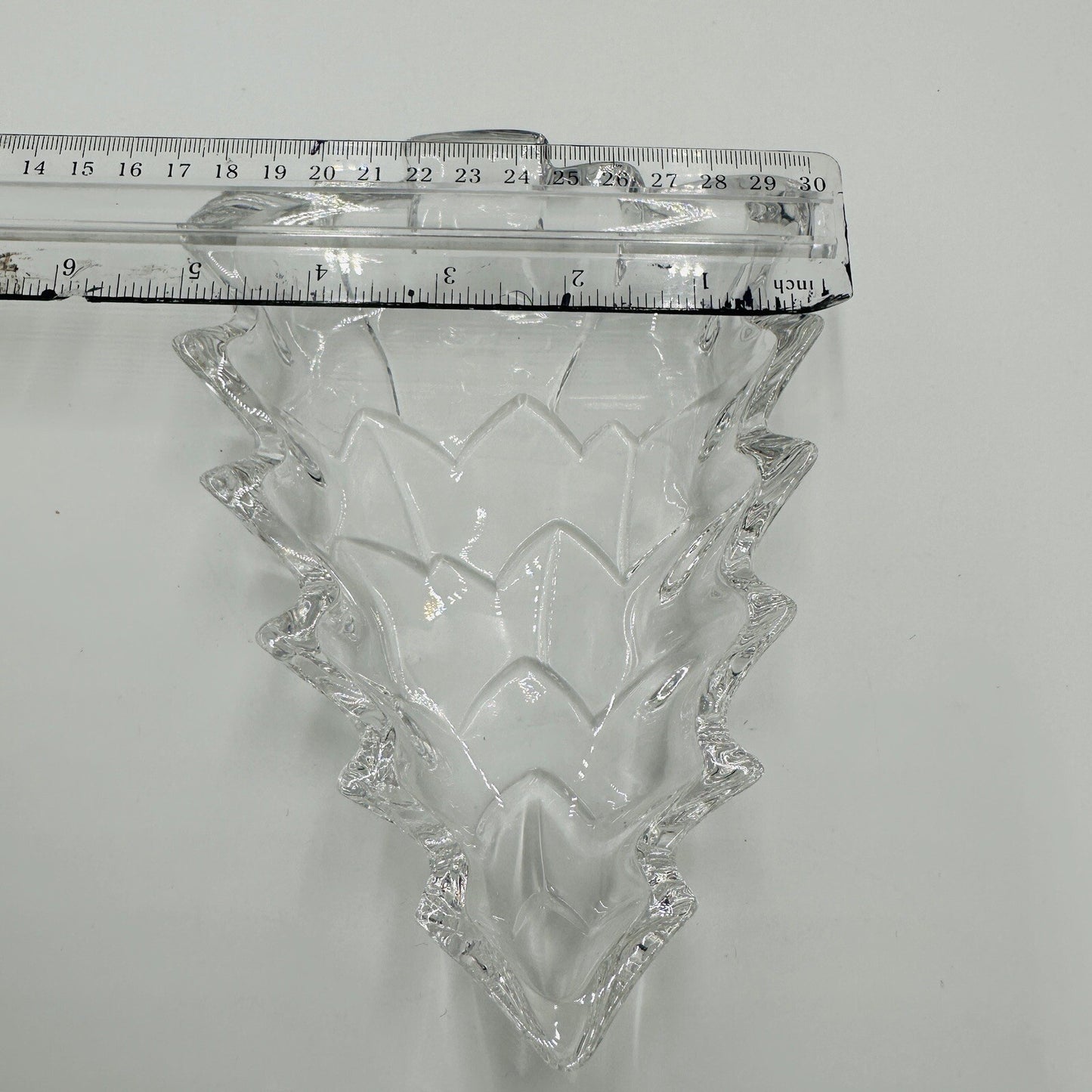 Marquis Waterford Candy Dish Crystal Christmas Tree Shape Clear Tray Serveware