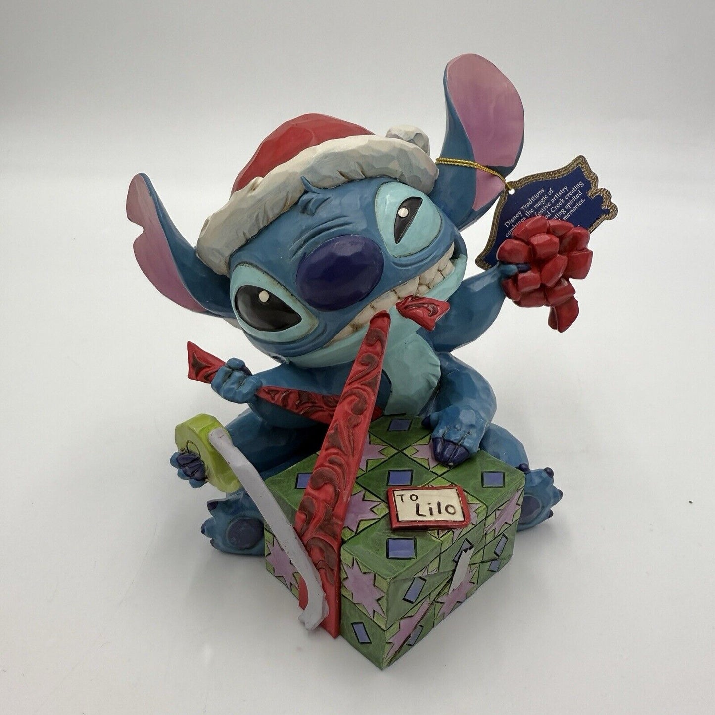 Disney Showcase Traditions Bad Wrap Lilo Figurine Christmas 5” Jim Shore