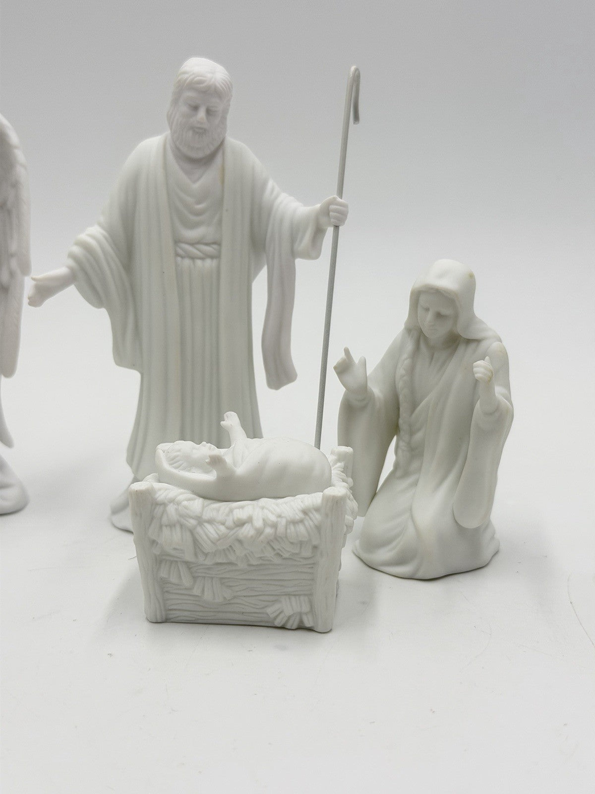 Dept 56 Silhouette Treasures A CHILD IS BORN White Bisque Porcelain 7 Pcs Set