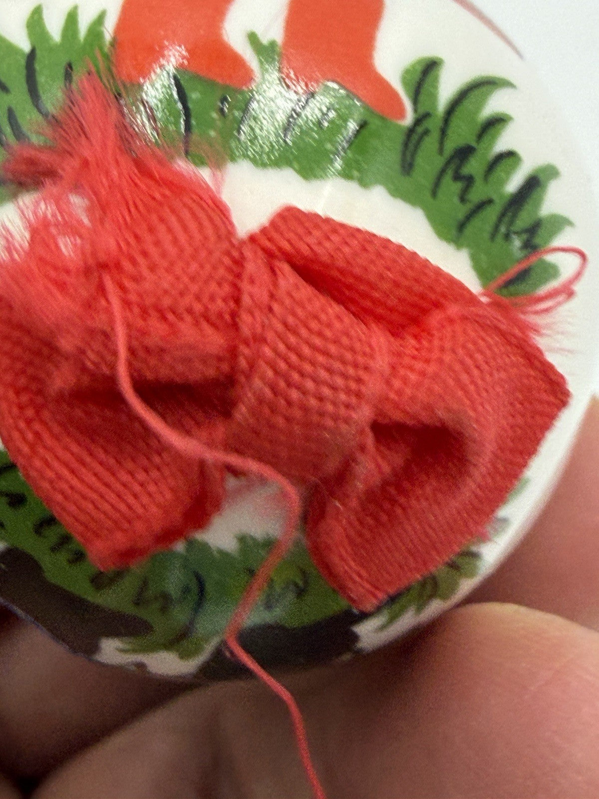 Budapest Hungary European Handpainted Ceramic Egg Christmas Ornament 3.5” 1991