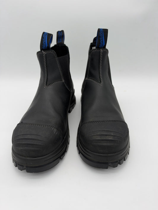 Blundstone 990 Safety Boots Mens Size 11 Chelsea Steel Toe Workwear Shoes Black