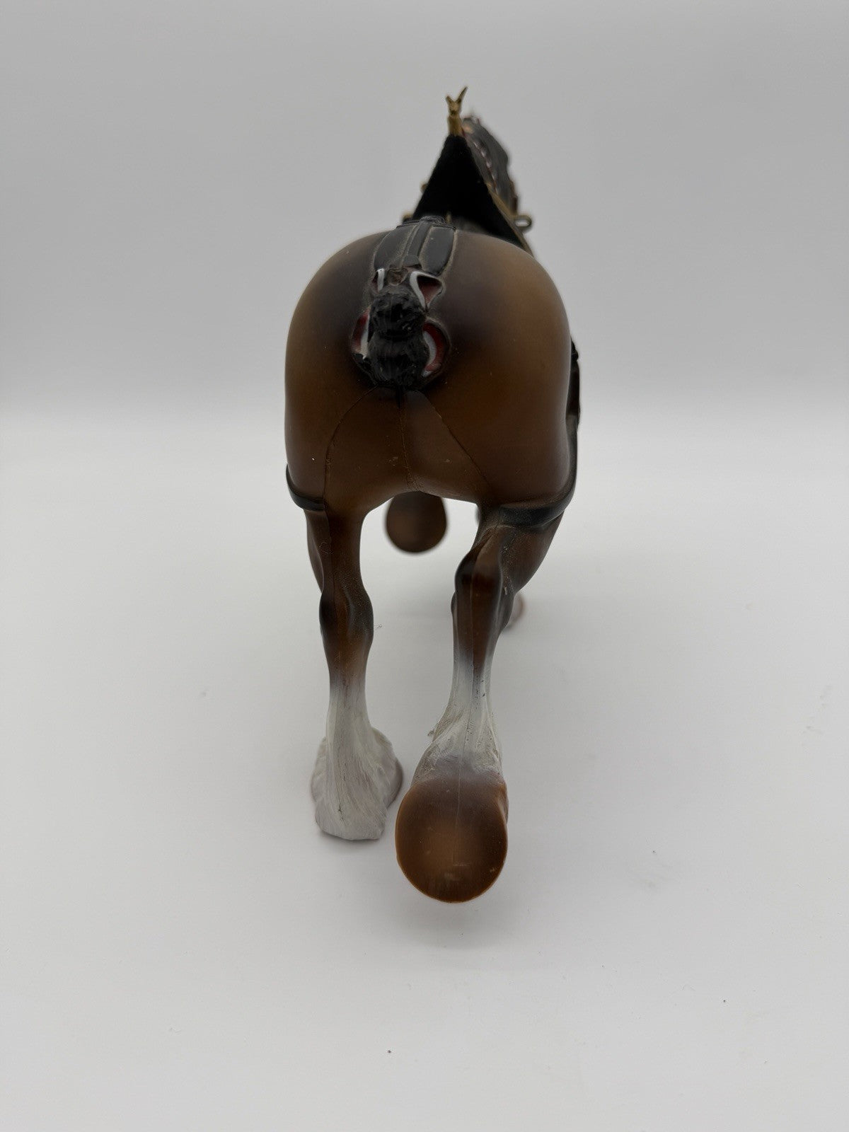 Vintage Anheuser Busch Budweiser clydesdale figurine 1960s Molded Plastic Horse