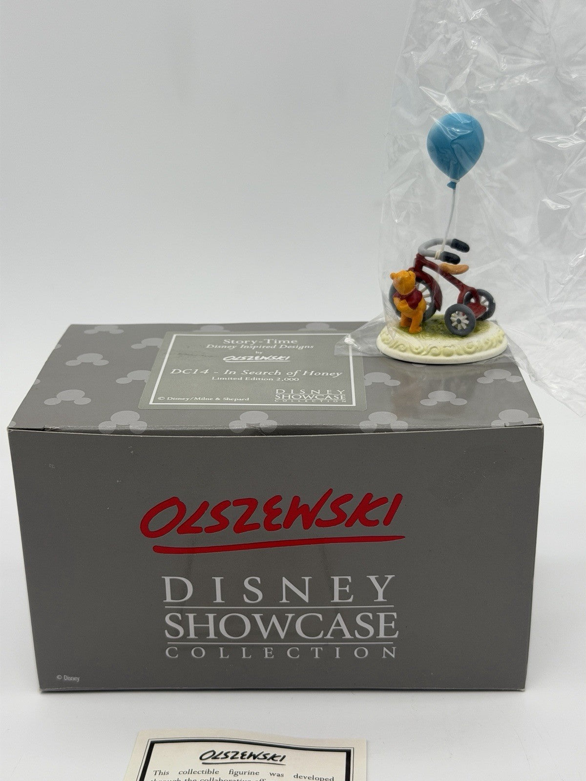 Disney Showcase Olszewski Signed Winnie the Pooh Sealed W/COA Figurine
