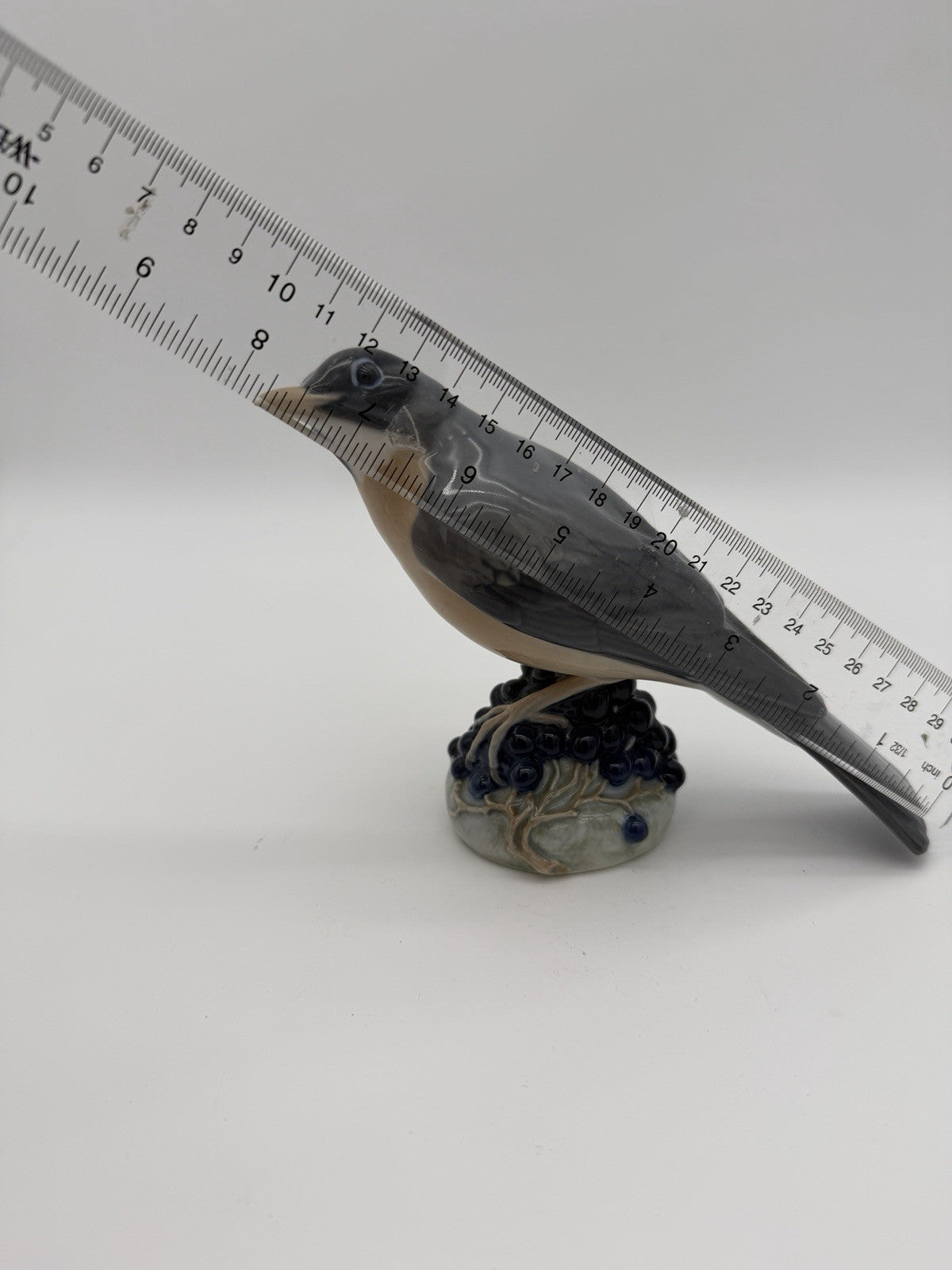 Royal Copenhagen Denmark #1235 Porcelain Redwing Bird Figurine -Ingeborg Nielsen