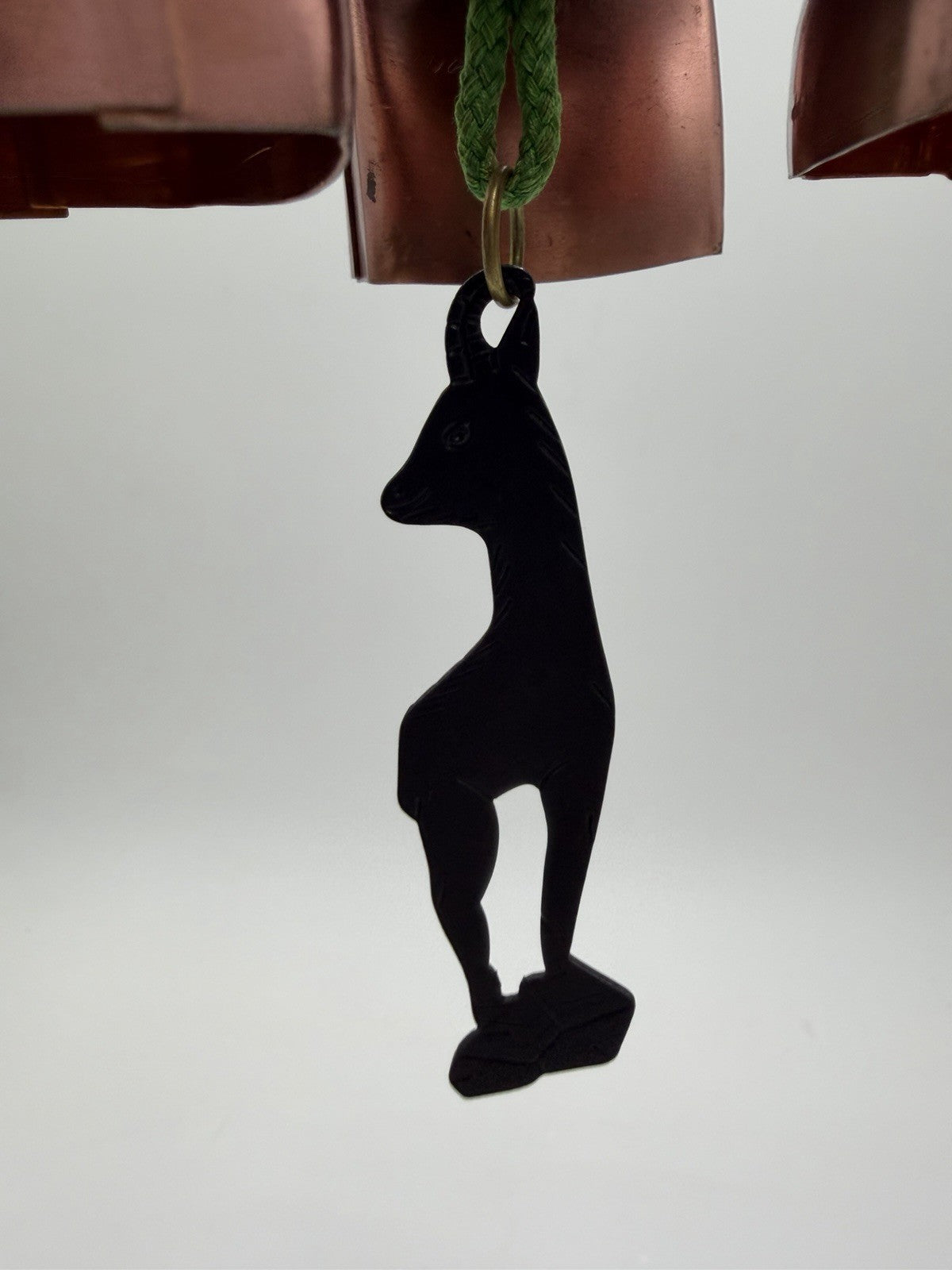 Vintage Alberto SA Mobaco Switzerland Cowbell Chimes Doorbell 9” Goat