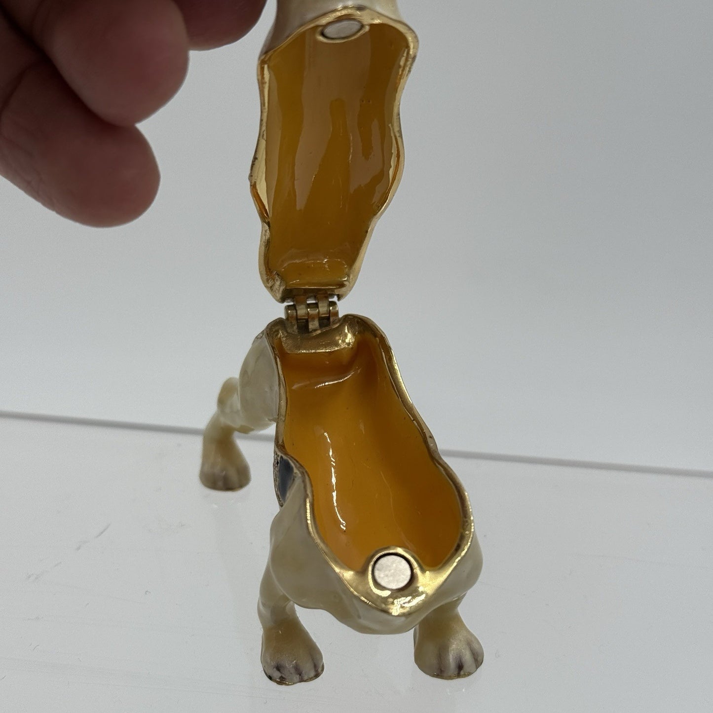 Ciel Boston Terrier Dog Trinket Box. Hand Set Swarovski Crystals & Enamel