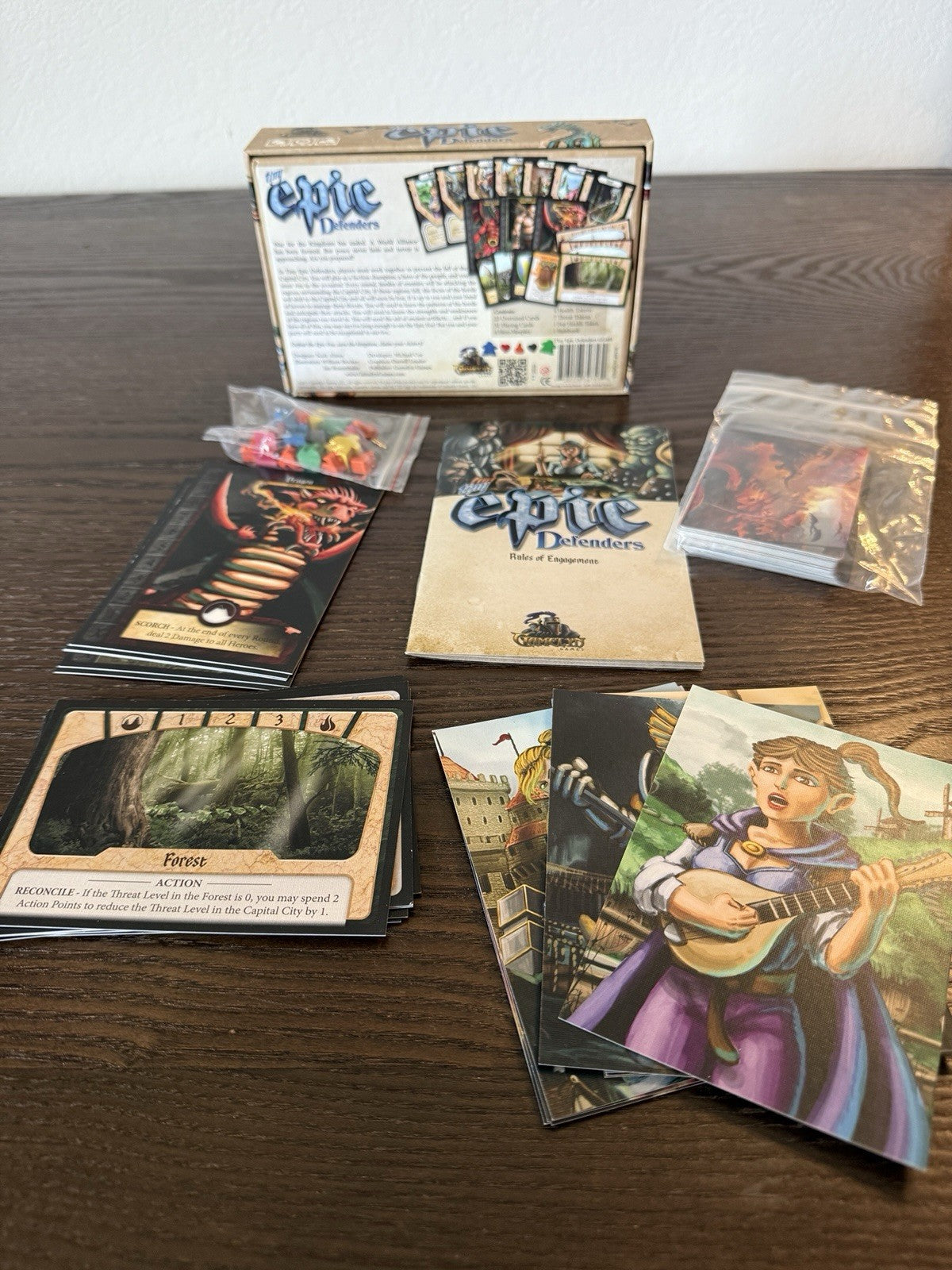 Tiny Epic Defenders - 1st Edition Deluxe Components 2014 Board Game 1-4 Players