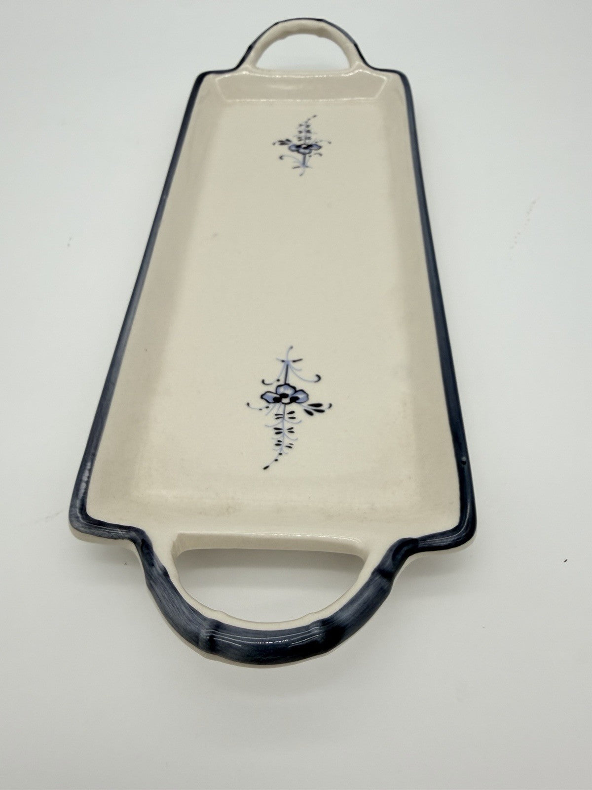 Villeroy & Boch VIEUX Old LUXEMBOURG Porcelain Germany Rectangle Handled Tray