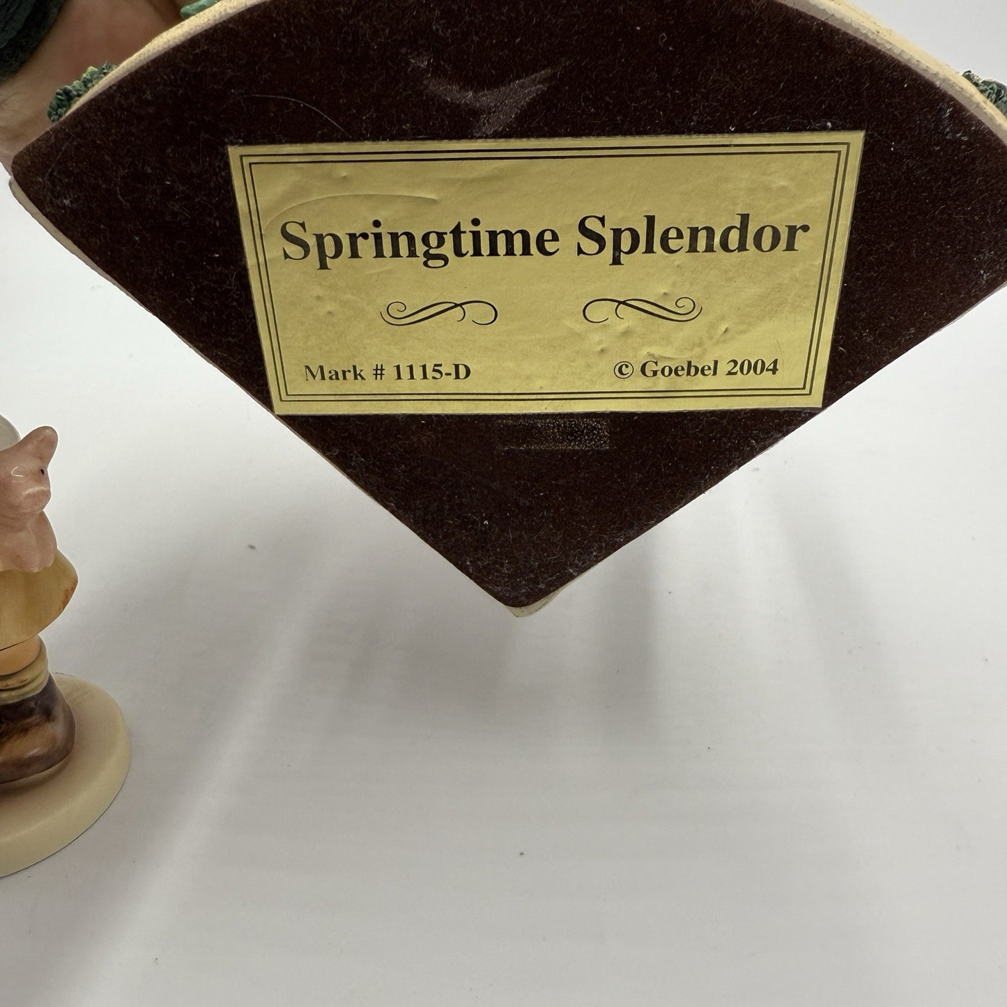 Goebel Springtime Splendor #115-D Hummel Figurine Girl pig 5in Germany Porcelain