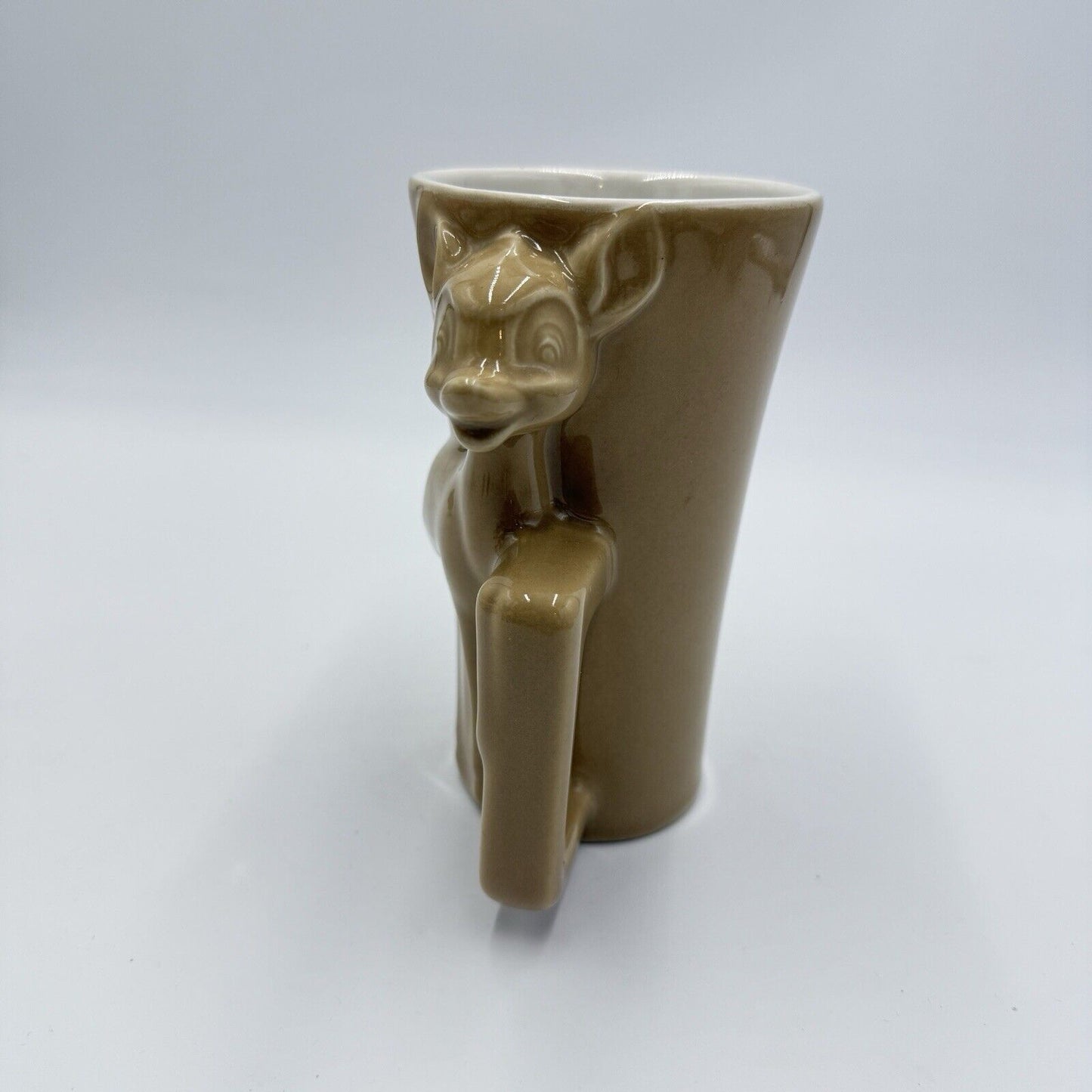 Disney Store Bambi 3D Sculpted 16 oz. Ceramic Coffee Mug Cup 2014 Embossed