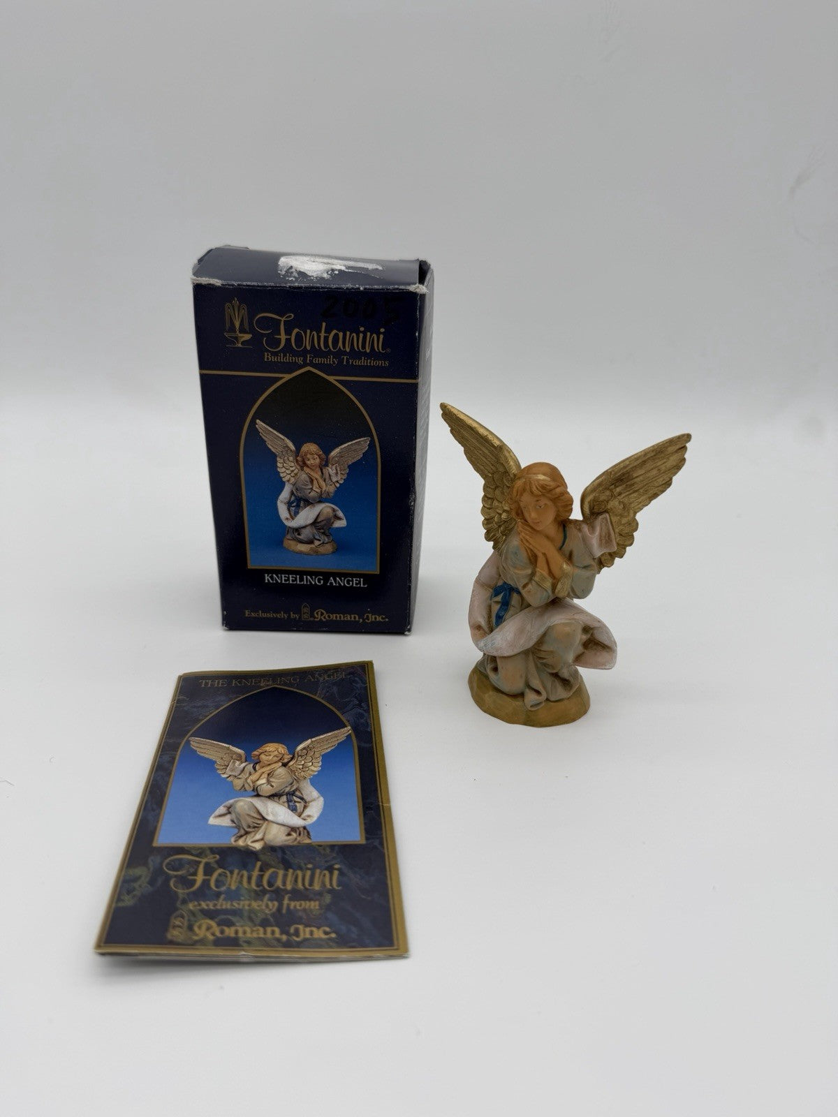 Fontanini Italy Heirloom Nativity The Kneeling Angel 4” Vintage Figurine