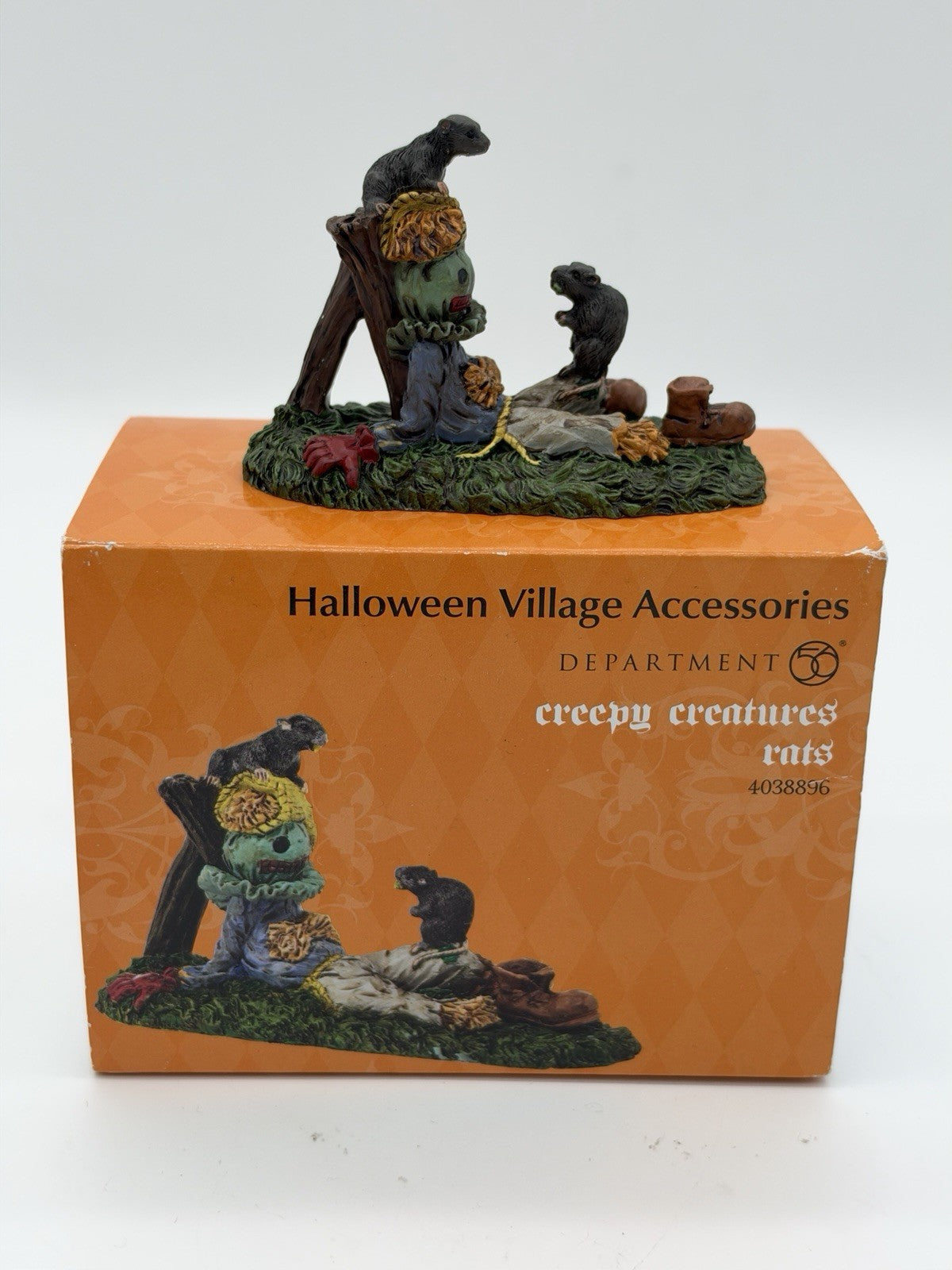 Department 56 Halloween accessory creepy creatures Rats Figurine 2”x3” Boxed
