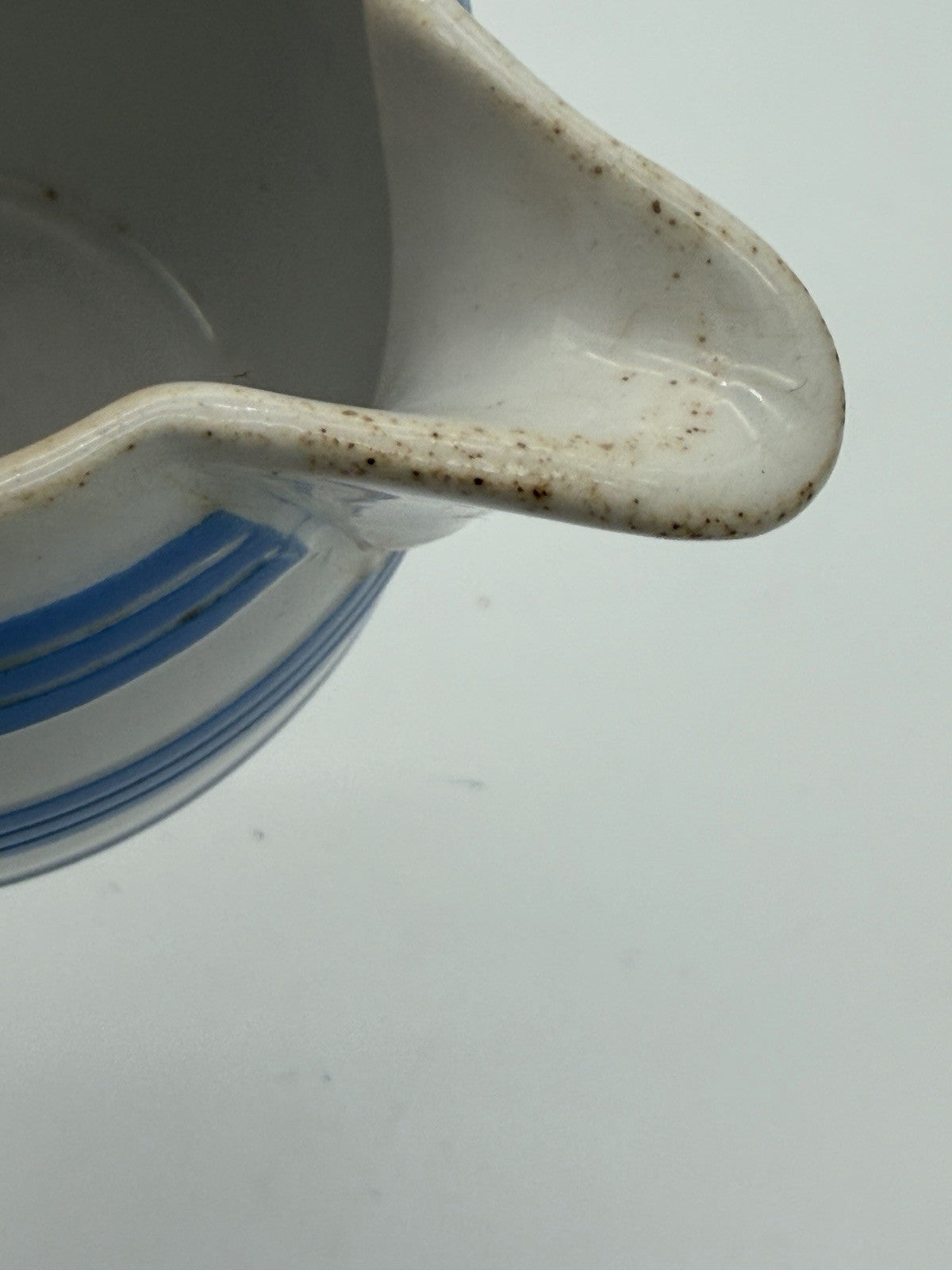 Vintage Villeroy & Boch Dresden Porcelain Saxony Blue Striped HG #7 Pitcher