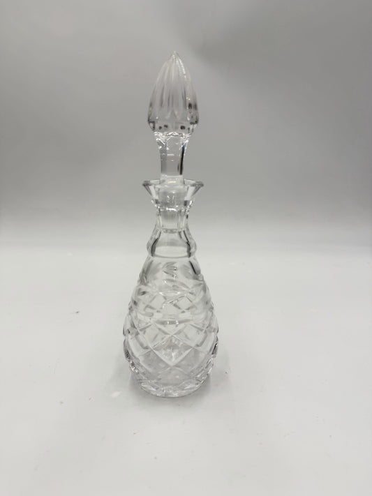 Waterford Crystal Oil Vinegar Cruet Glandore Pattern Ireland Vintage W/stopper