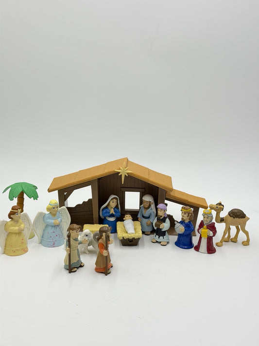 Tales Of Glory Children’s Christmas Nativity Play Set Figurines Lot Of 17 Pieces