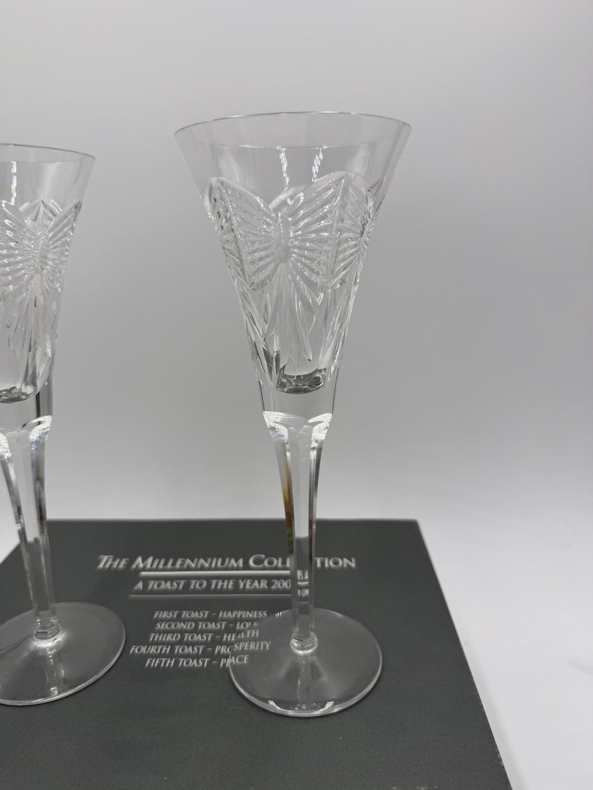 Waterford Crystal The Millennium Collection Happiness A toast to the year 2000