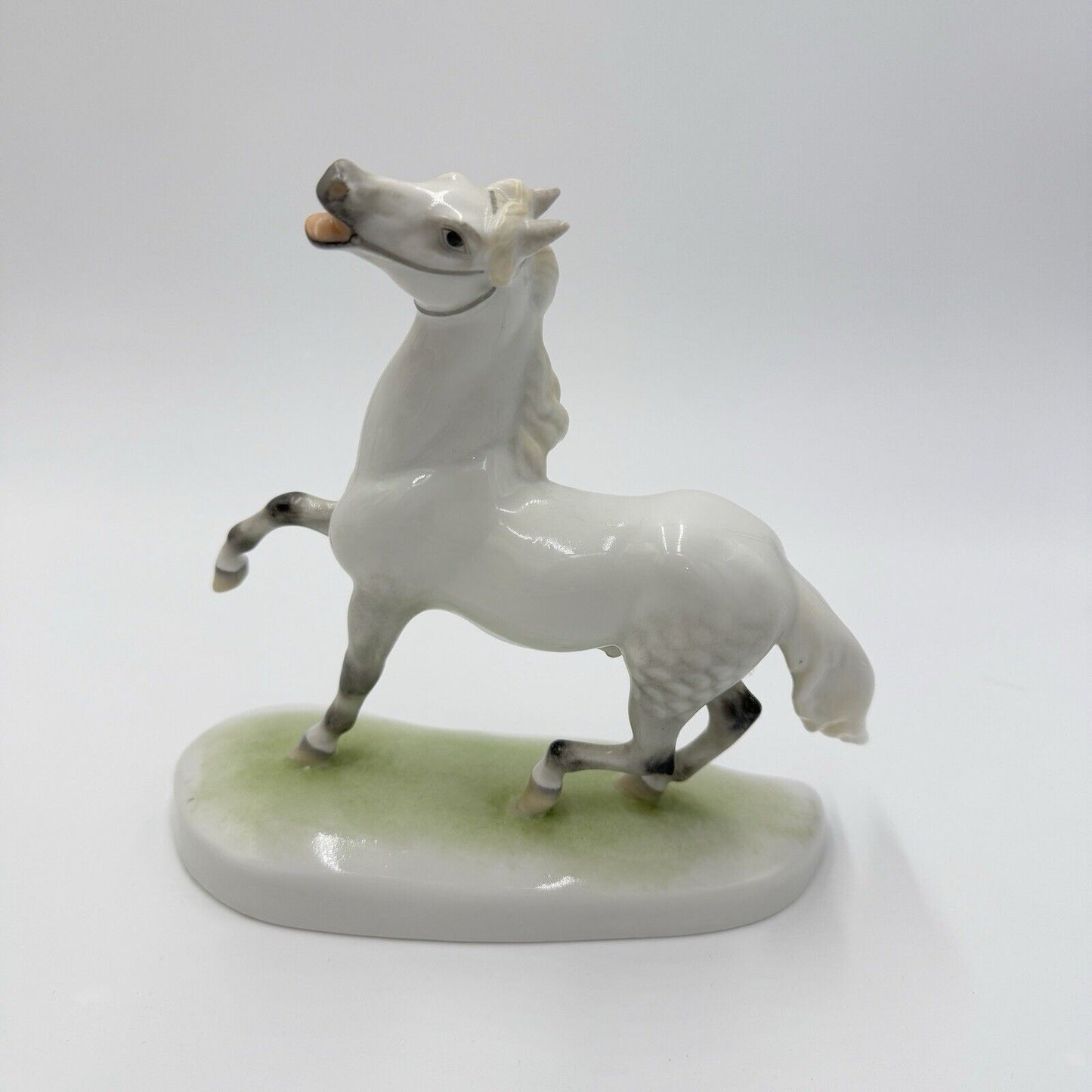 Herend Hungary Porcelain Figurine Stallion 7” Horse Lipizzaner C 1939