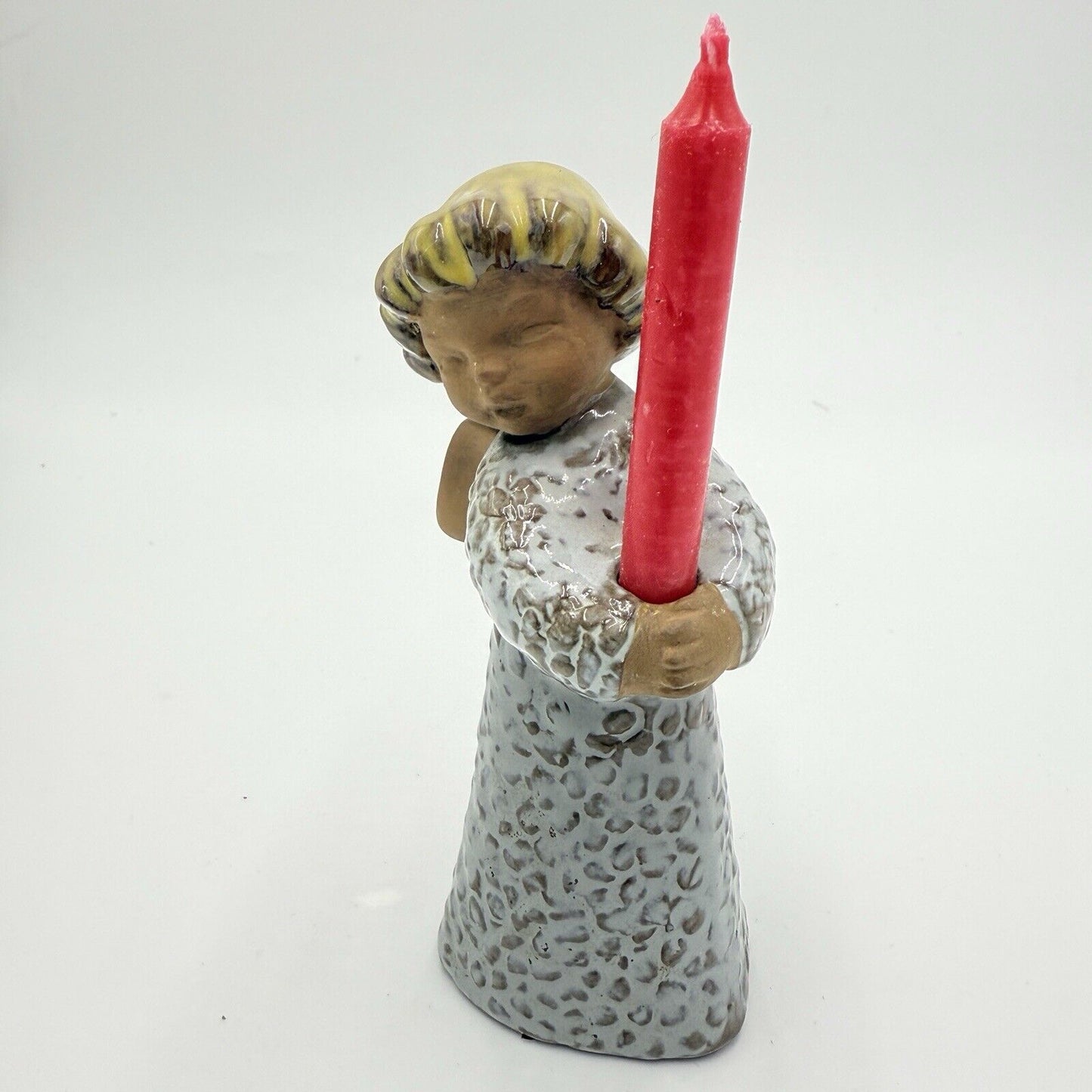 Goebel Terracota Angel Candle Holder GRA 258 Figurine 1965 West Germany Vintage