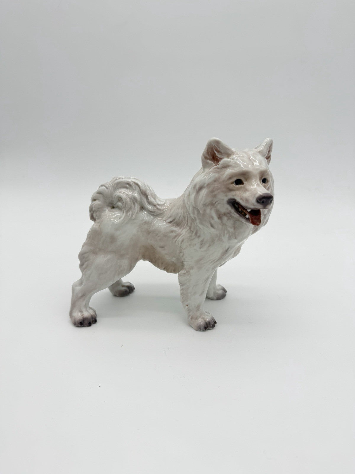 Dahl Jensen Denmark Porcelain Greenland Hound Dog Figurine No. 1082 Vintage
