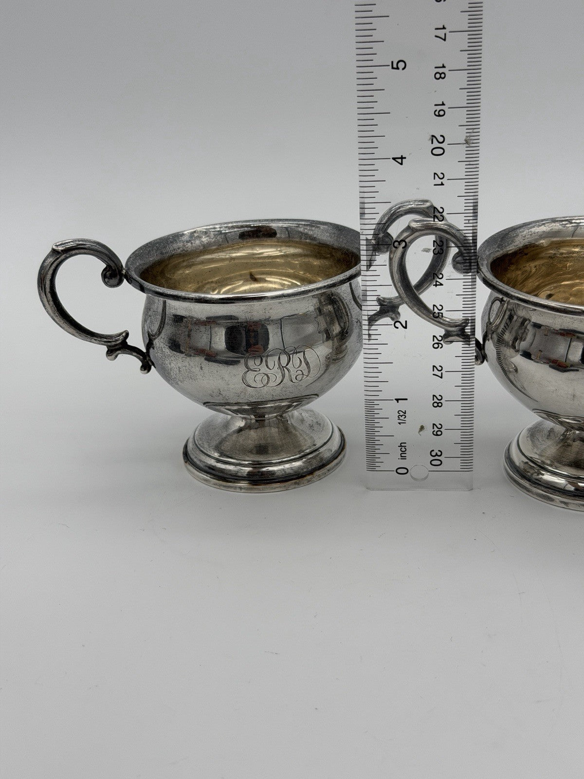 Sterling Hollowware by Hamilton Silver Sugar & Creamer Bowls 925 Silver Antique