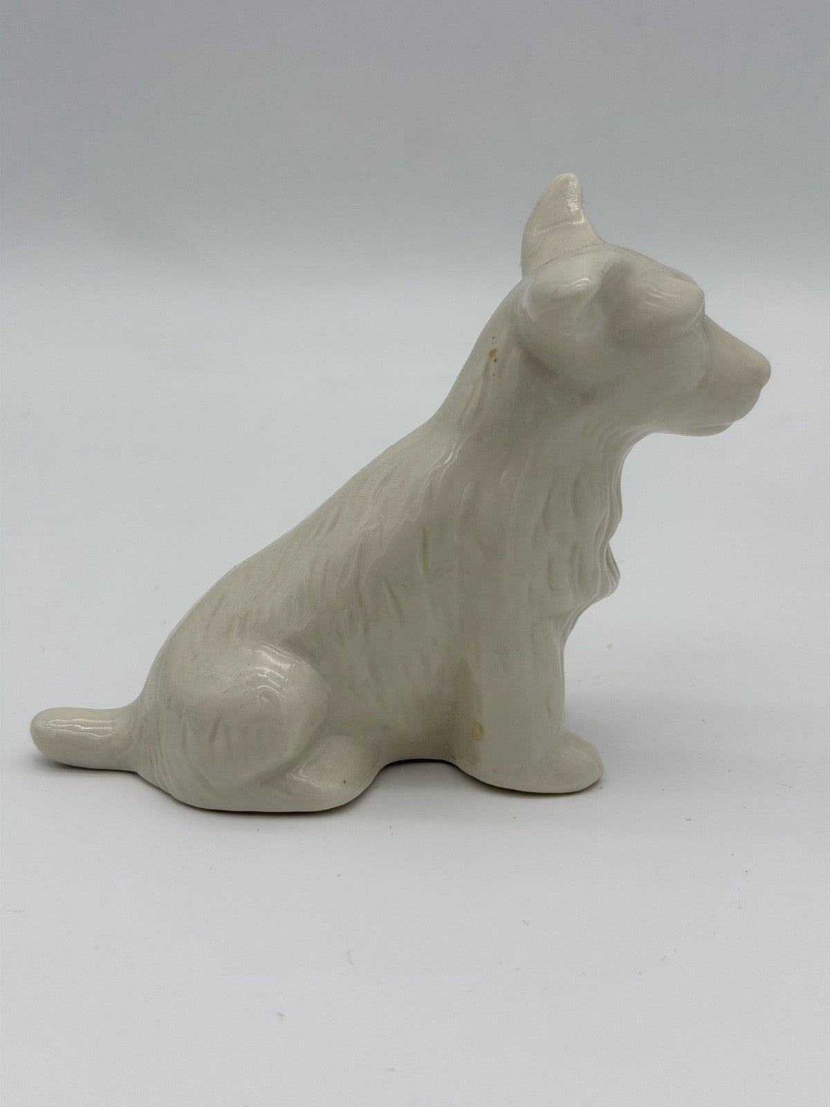 Belleek Ireland Porcelain DOG SCOTTISH TERRIER 3" Brown Mark Figurine