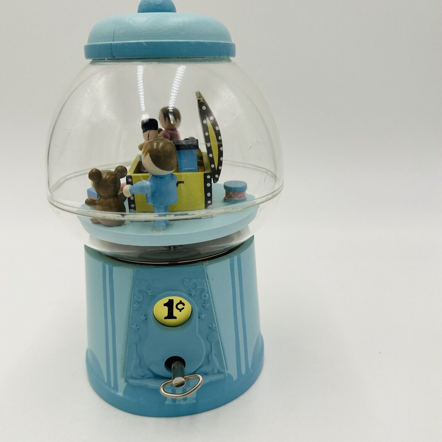 Enesco Gumball Machine Music Box Children Marching Animated Carousel Movement