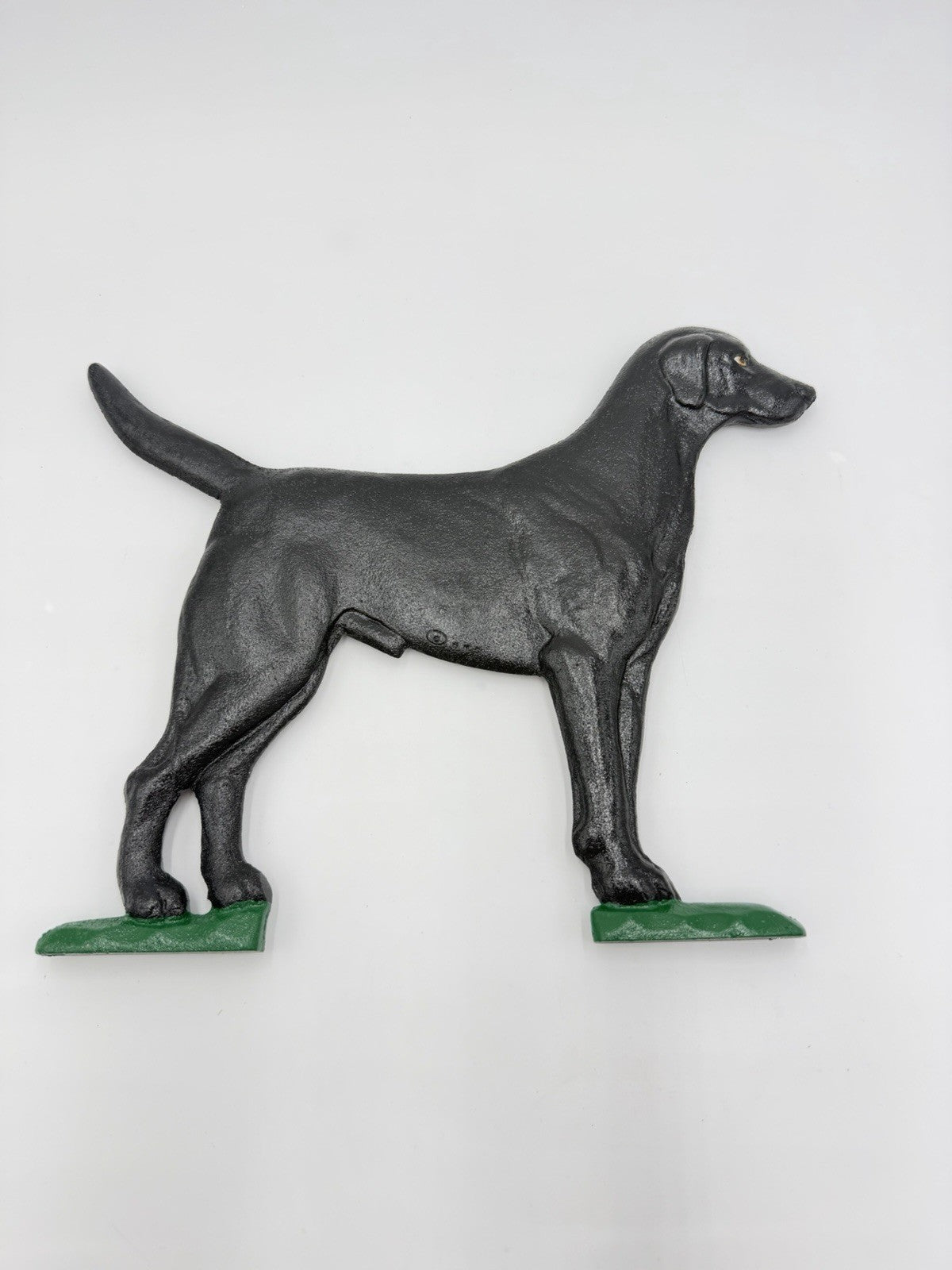 Whitehall Black Cast Iron Black Lab Dog Outdoor Decor Mailbox Ornament