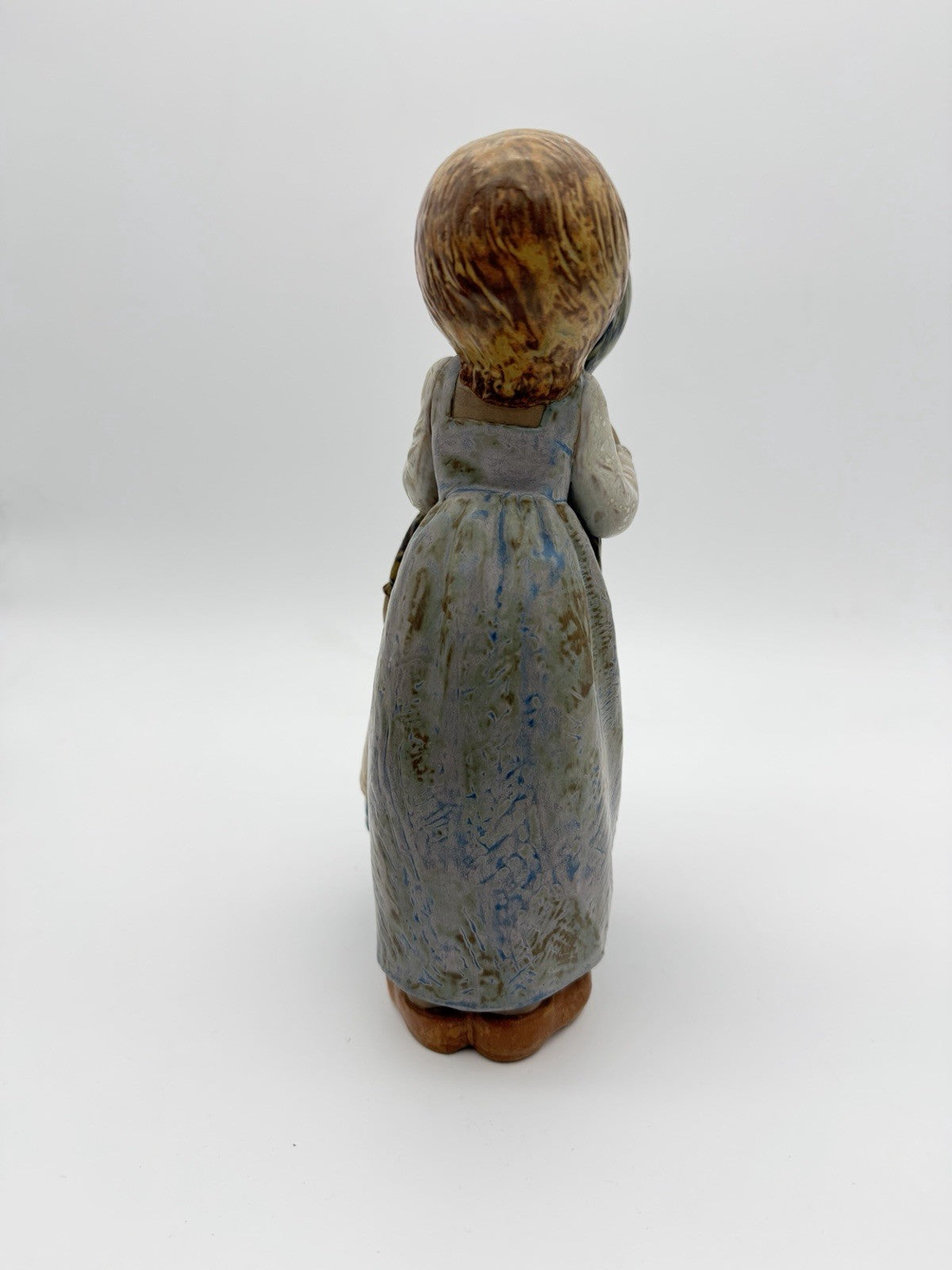 Lladro Spain Porcelain #2086  Little Kiss Painted Gres Finish Figurine 11” Rare