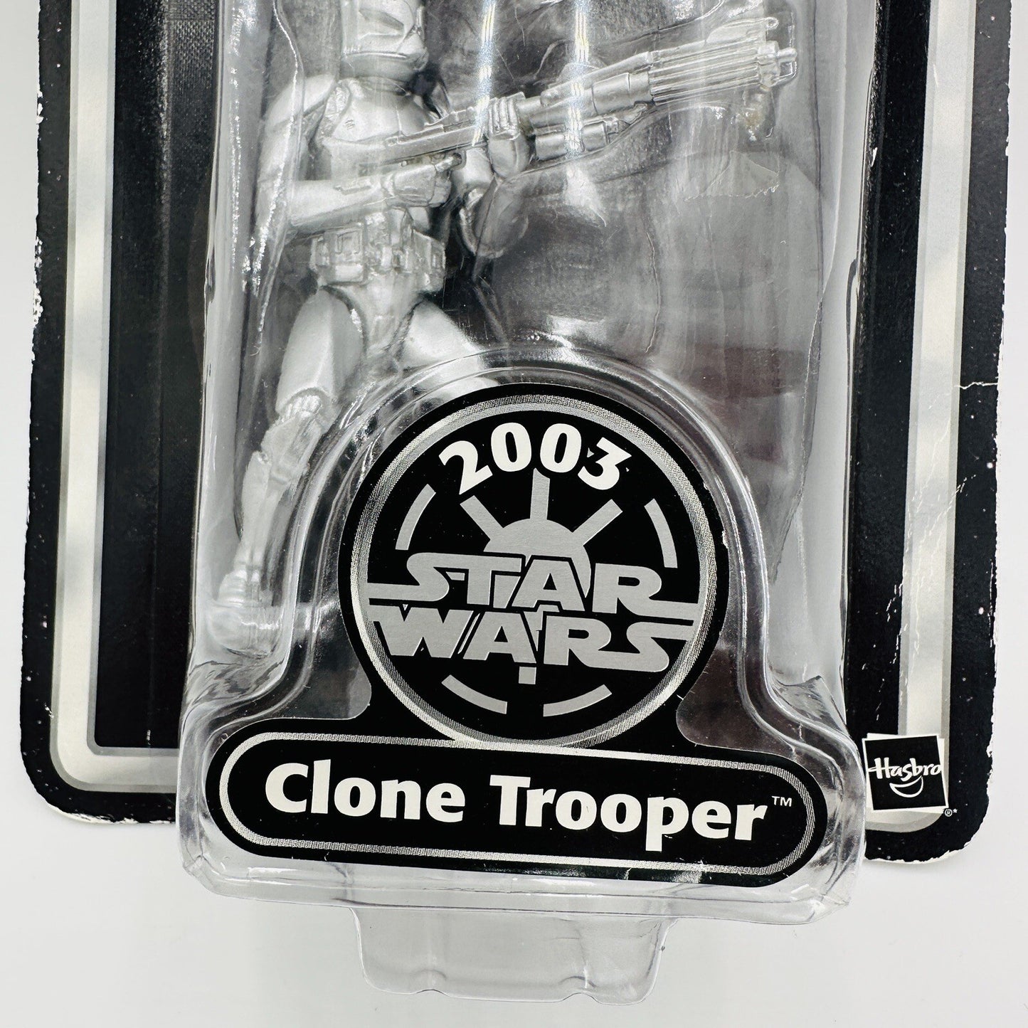 Star Wars Action Figure Silver Anniversary Clone Trooper 2003 In Box Collectible