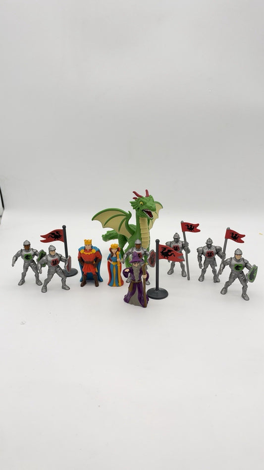 Lakeshore Learning Royal Kingdom 12 PCs Wizard Dragon King Queen Soldier Figurin
