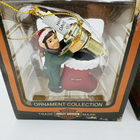 Harley Davidson North Pole Series Motorcycle Ornaments Christmas Elves