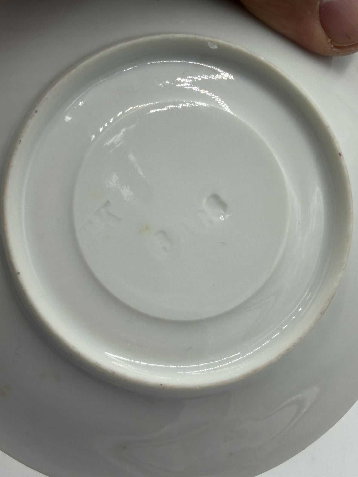 17th Century Paris Porcelain Litron teaCup & Saucer La Courtille hand painted