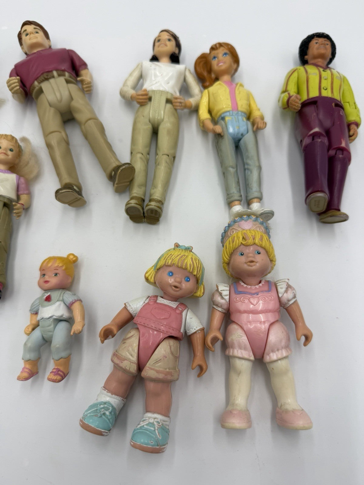 Fisher Price Loving Family Dolls 2000 Vintage 9 Pieces Dolls Action Figurines