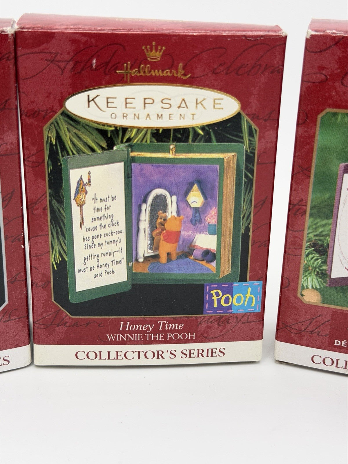 Hallmark Disney Winnie The Pooh Collector Series Mini Books Ornaments  6 Pcs