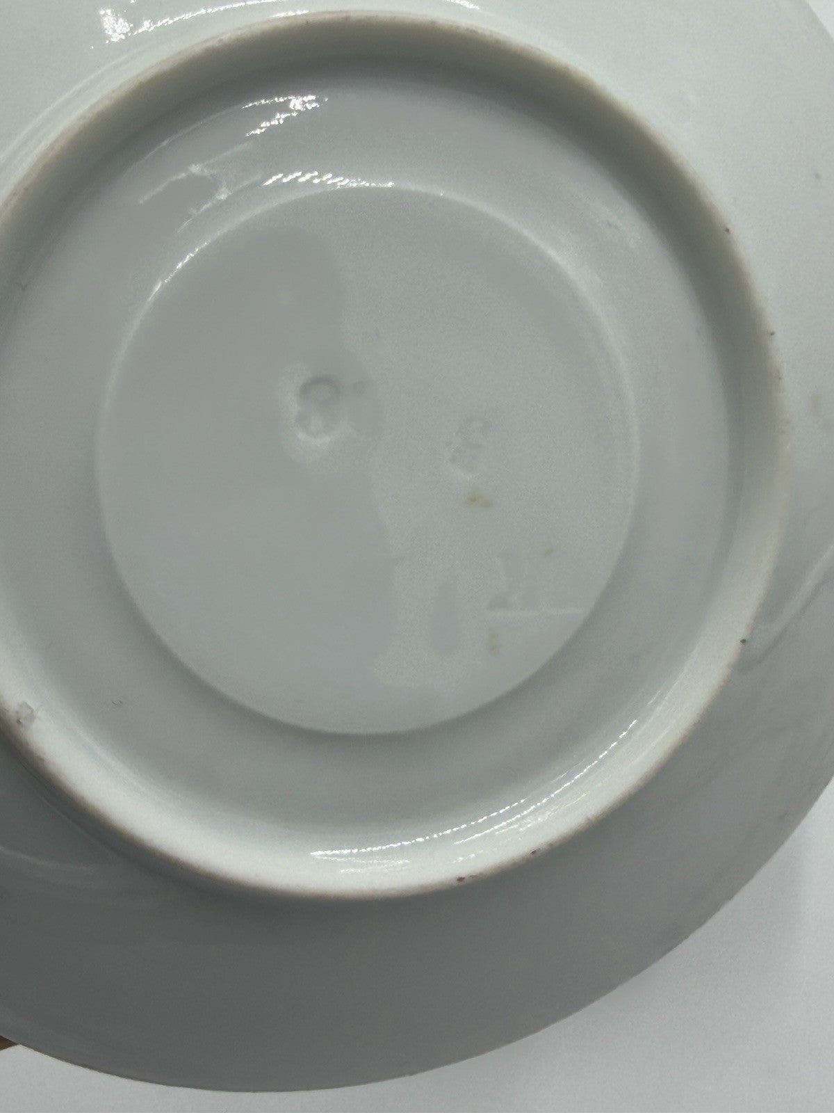 17th Century Paris Porcelain Litron teaCup & Saucer La Courtille hand painted