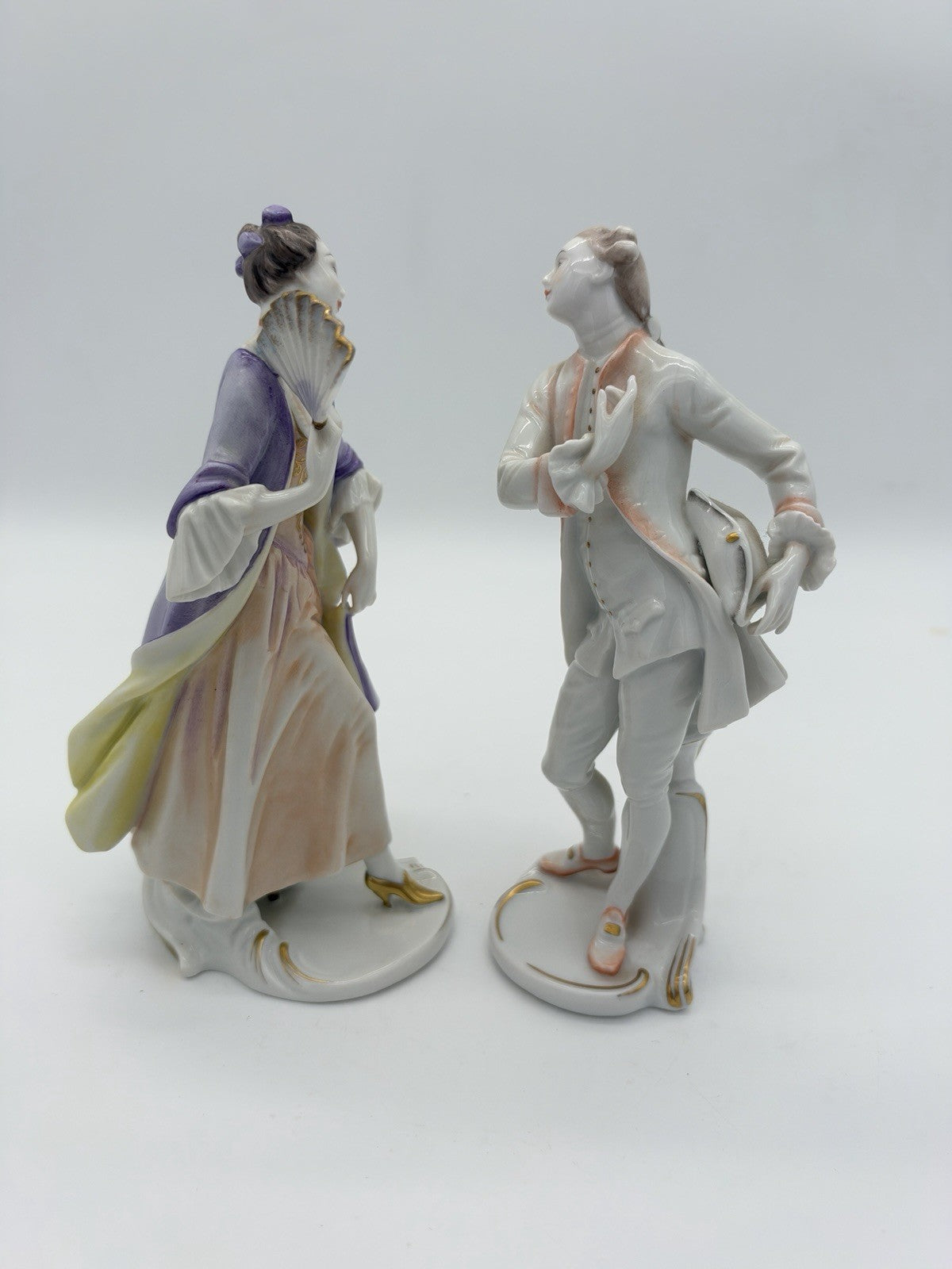 Rosenthal porcelain Marquis & Marquise 18th C Rococo figures by Gustav Oppel