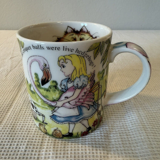 ALICE IN WONDERLAND Coffee Mug Cafe By Paul Cardew England 2010 Cheshire Cat