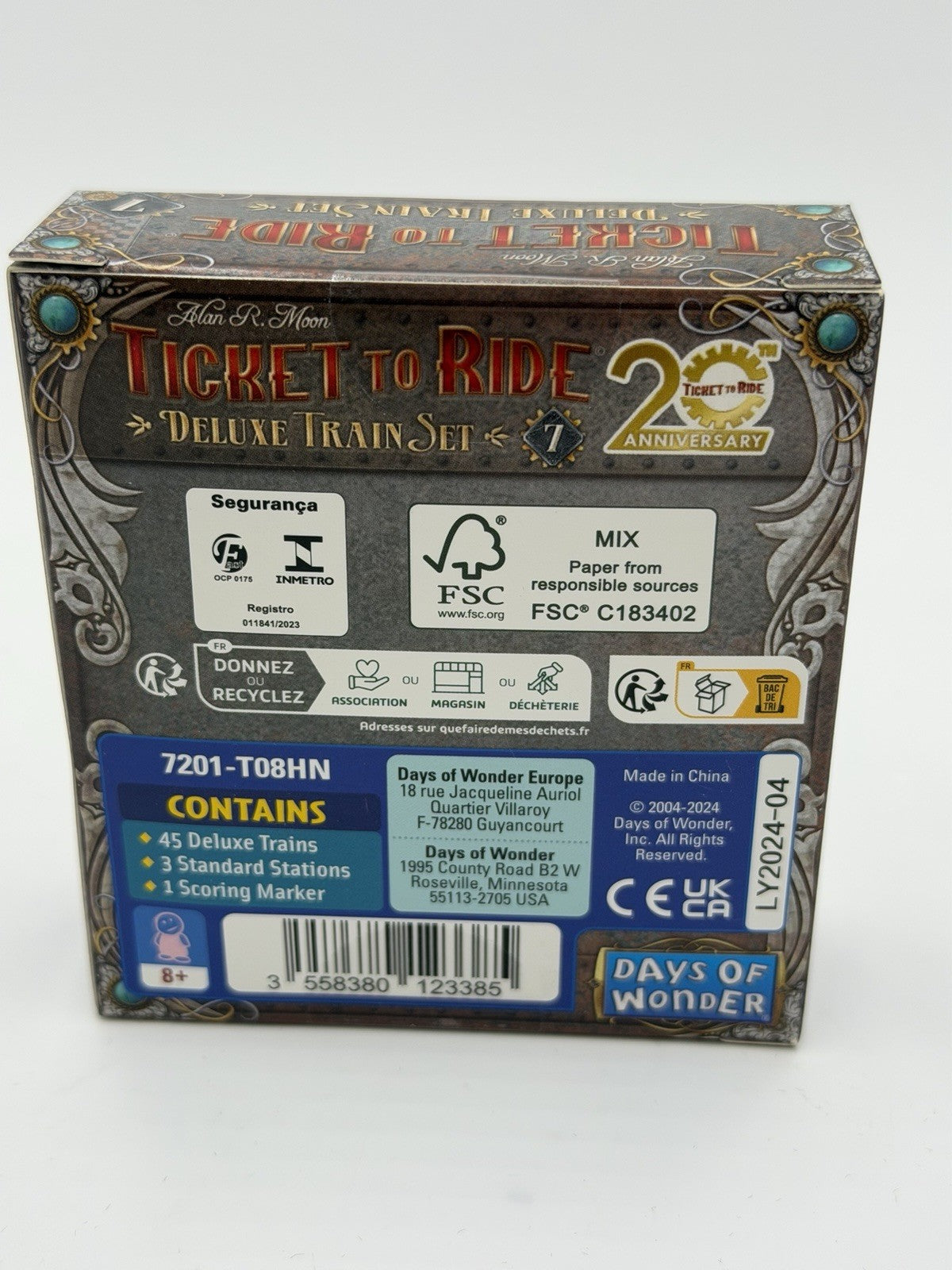 New Sealed Ticket to Ride Deluxe Train Set Days Of Wonders Board Game