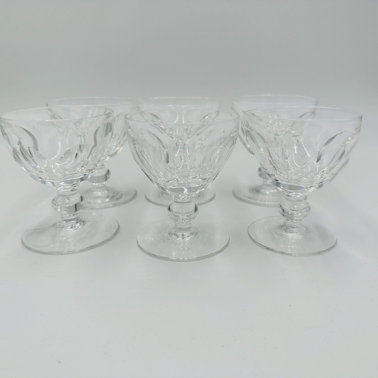Waterford Crystal Glasses Liquor Cocktail Kathleen Cut Ireland 3.5in 6 Piece Set