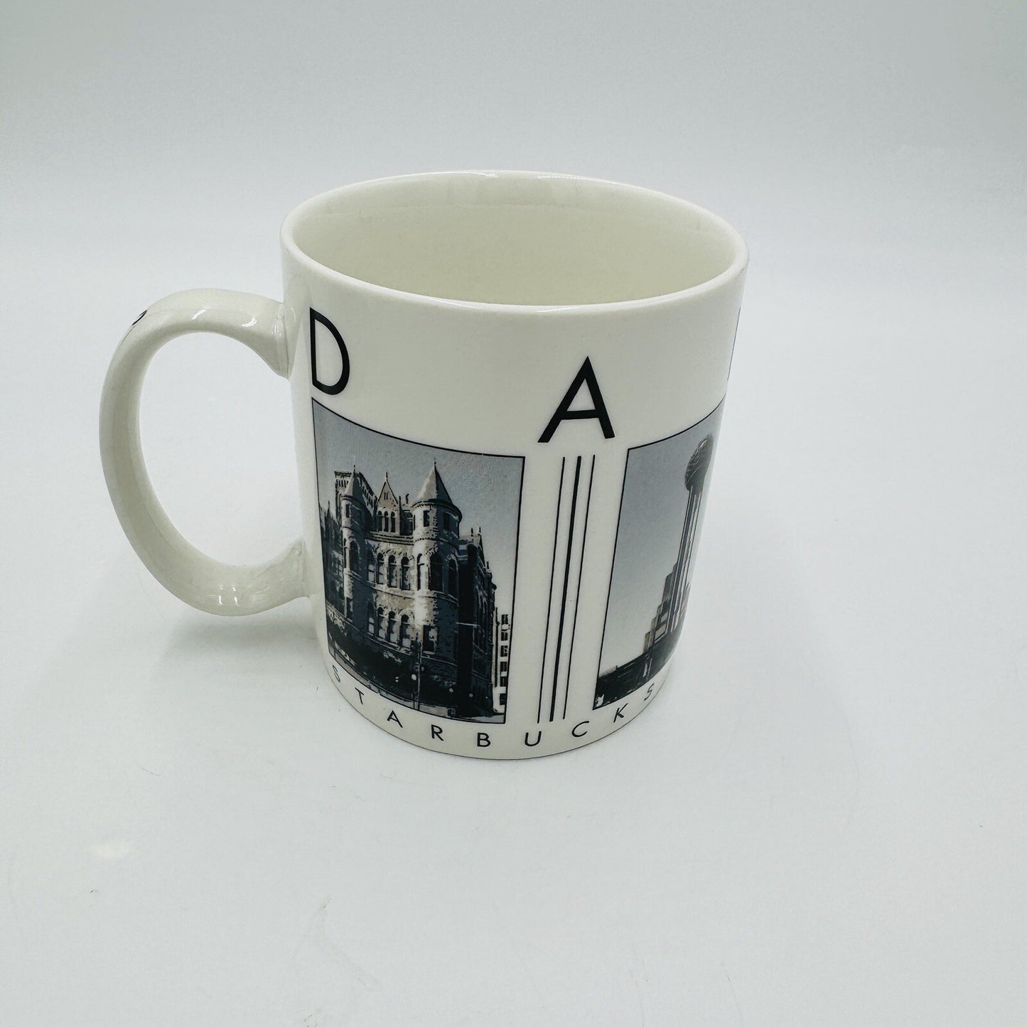 Starbucks Coffee Mug "Dallas" 2005" Barista - City Scenes Ceramic Large