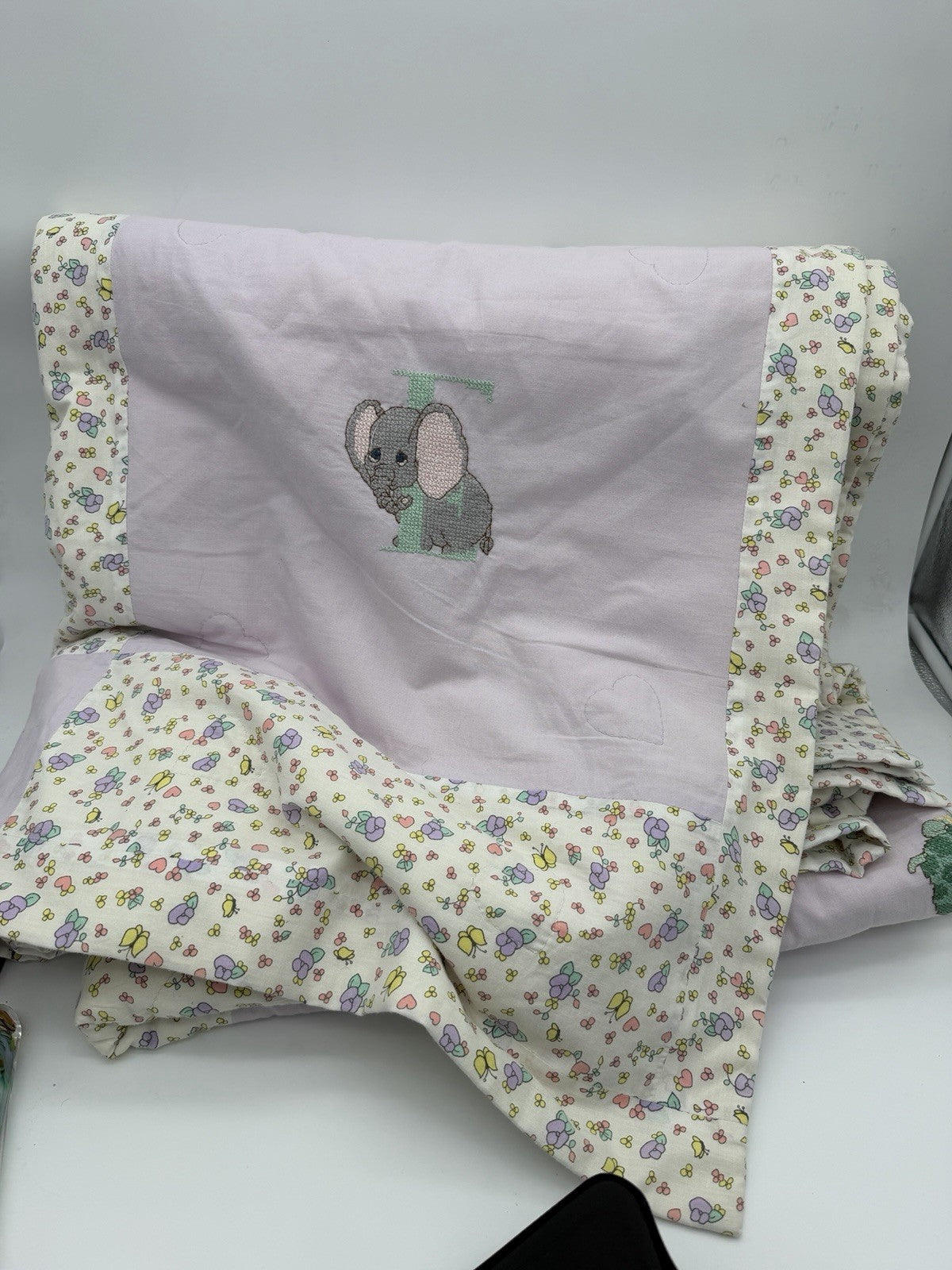 Precious Moments bedding PMI Spectrix patchwork cross-stitch comforter full