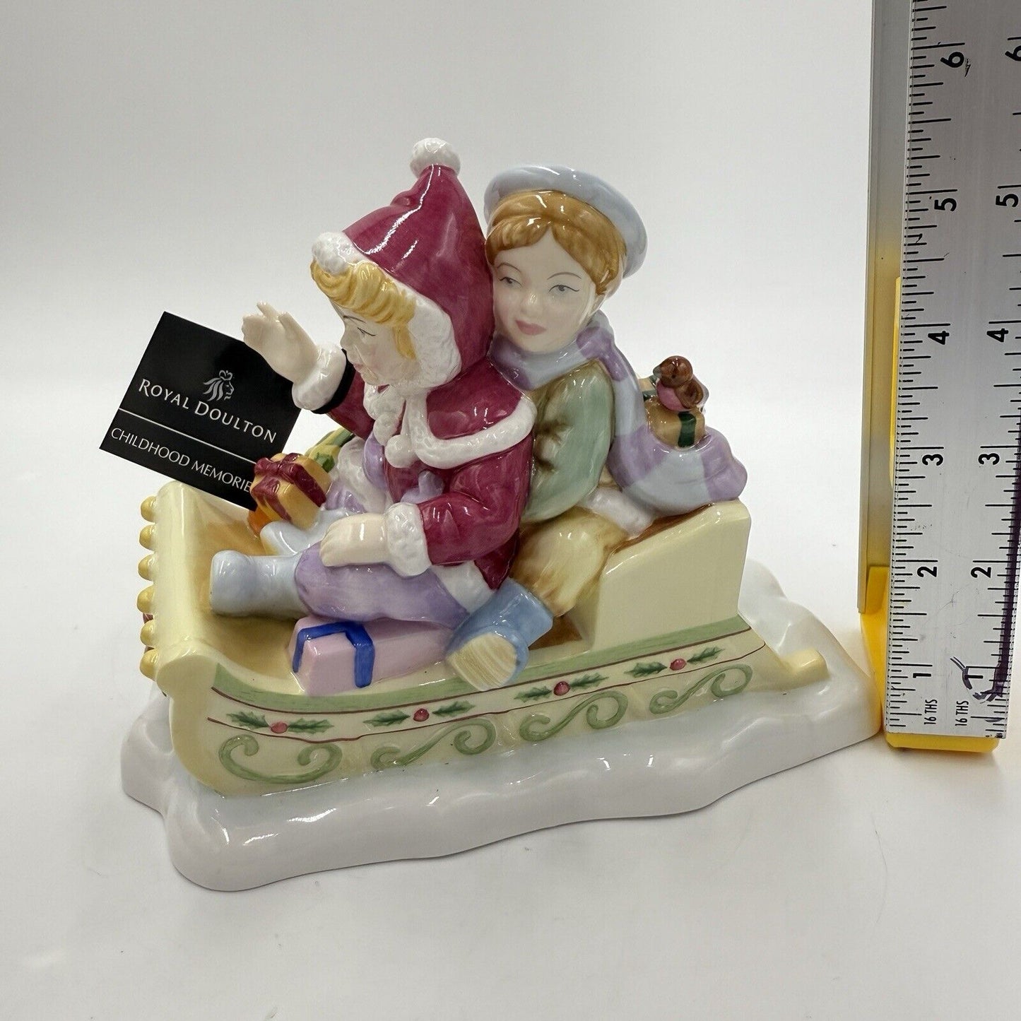 Royal Doulton Childhood Memories Figurine Winter Fun Porcelain England 2005 CH1