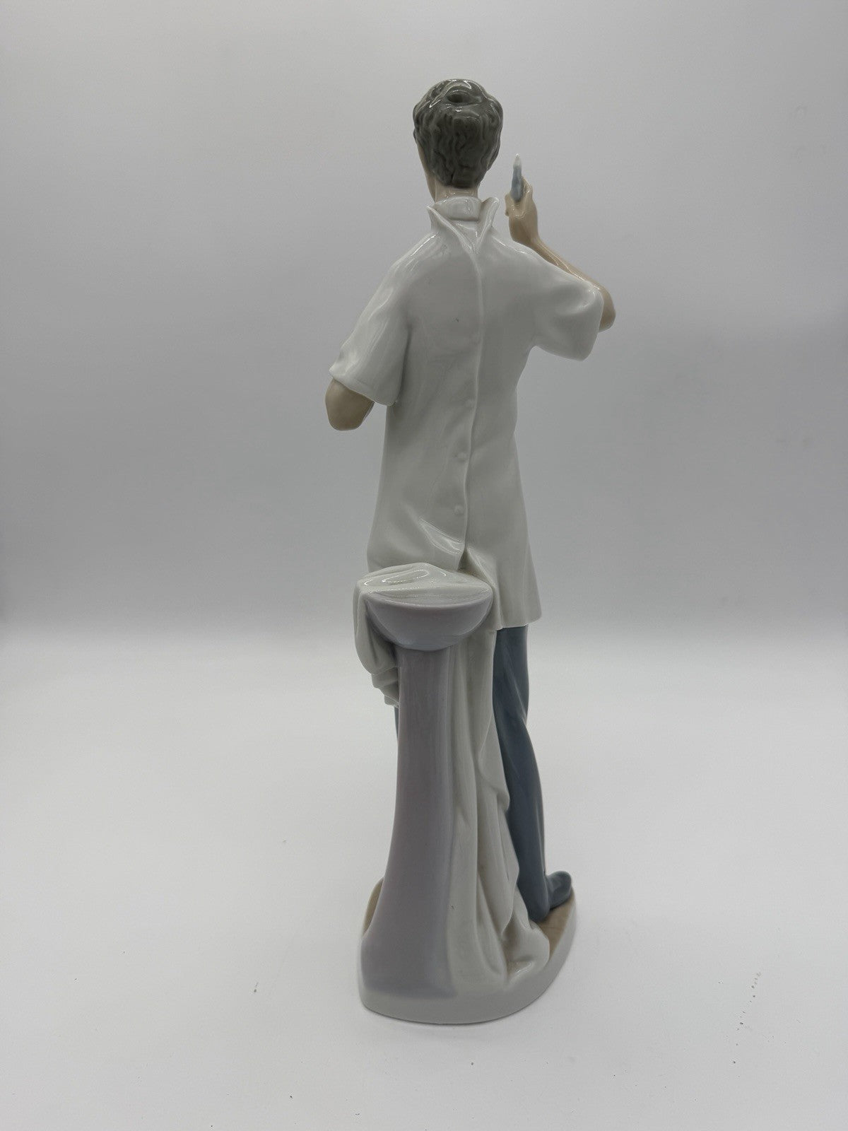Lladro Spain Porcelain Dentist Large 14” White Painted Glossy Sculpture Figurine