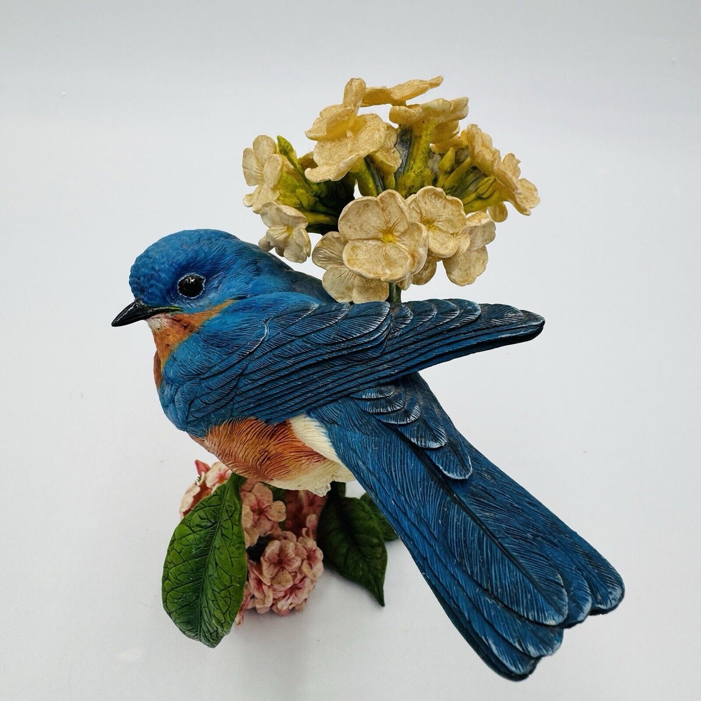 The Danbury Mint Summer’s Song Blue Bird Figurine By Bob Guge Vintage