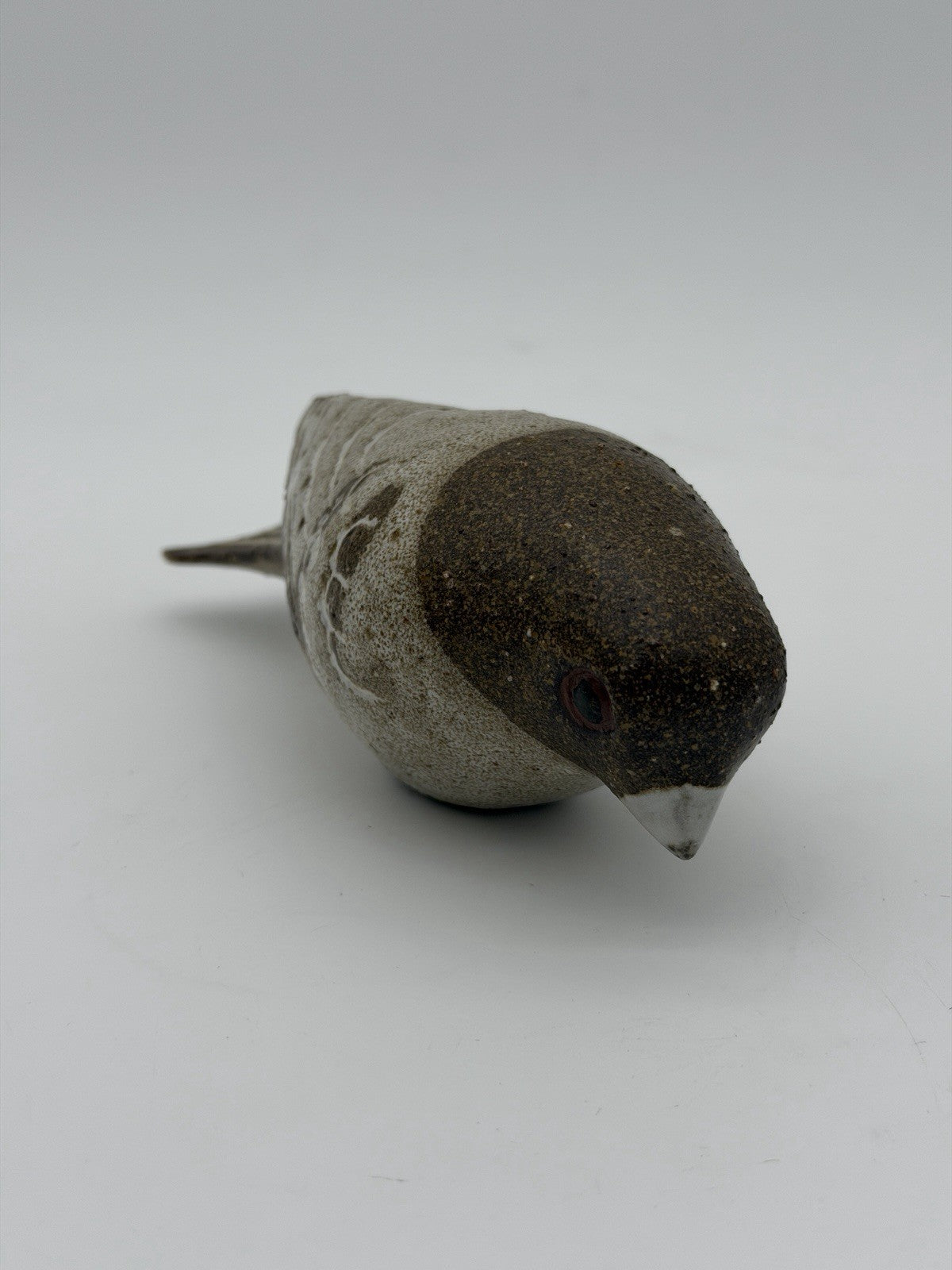 Andersen Design Studio Art Pottery Grosbeak Bird Figurine 6”x3” Vintage