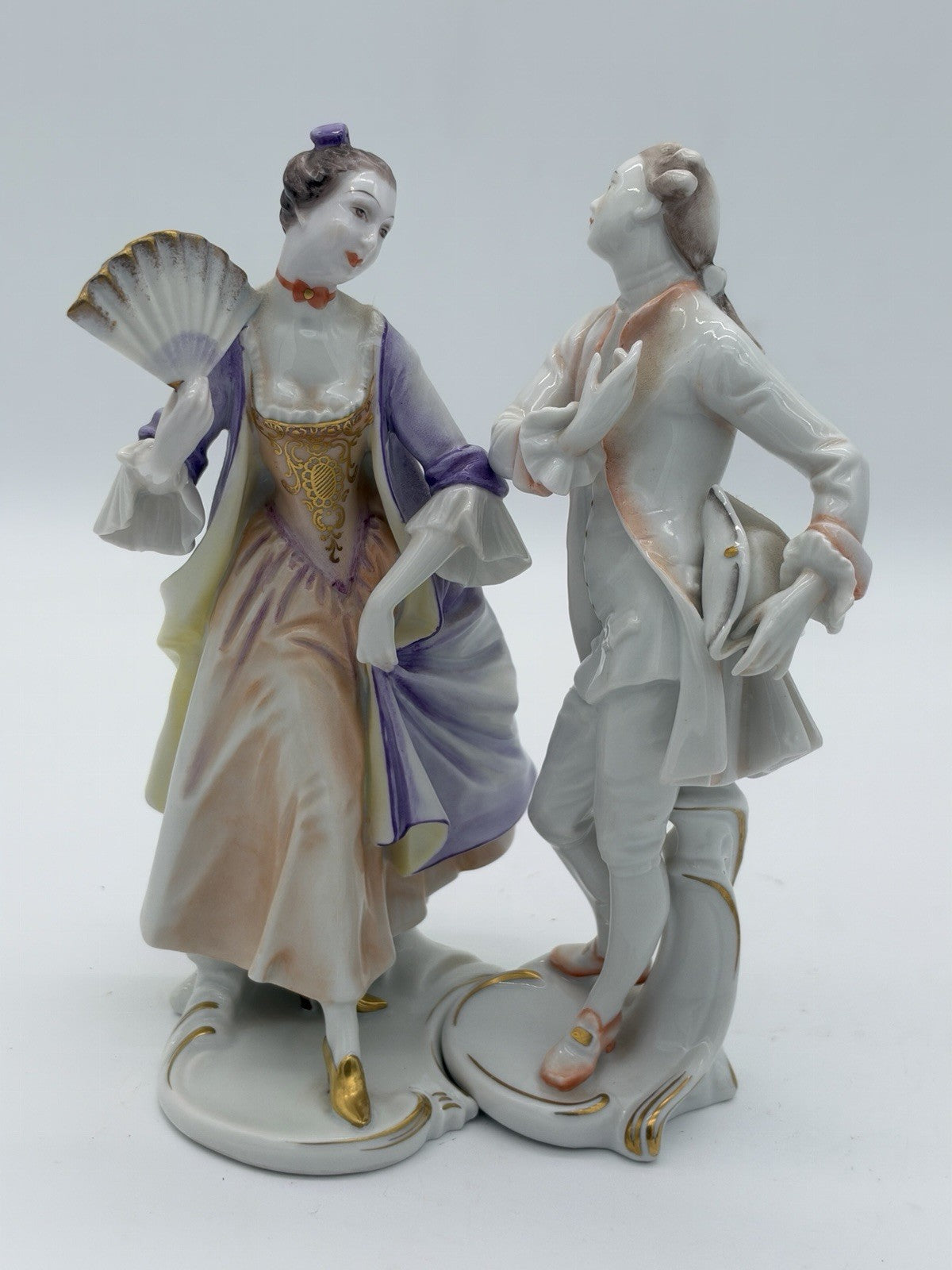 Rosenthal porcelain Marquis & Marquise 18th C Rococo figures by Gustav Oppel