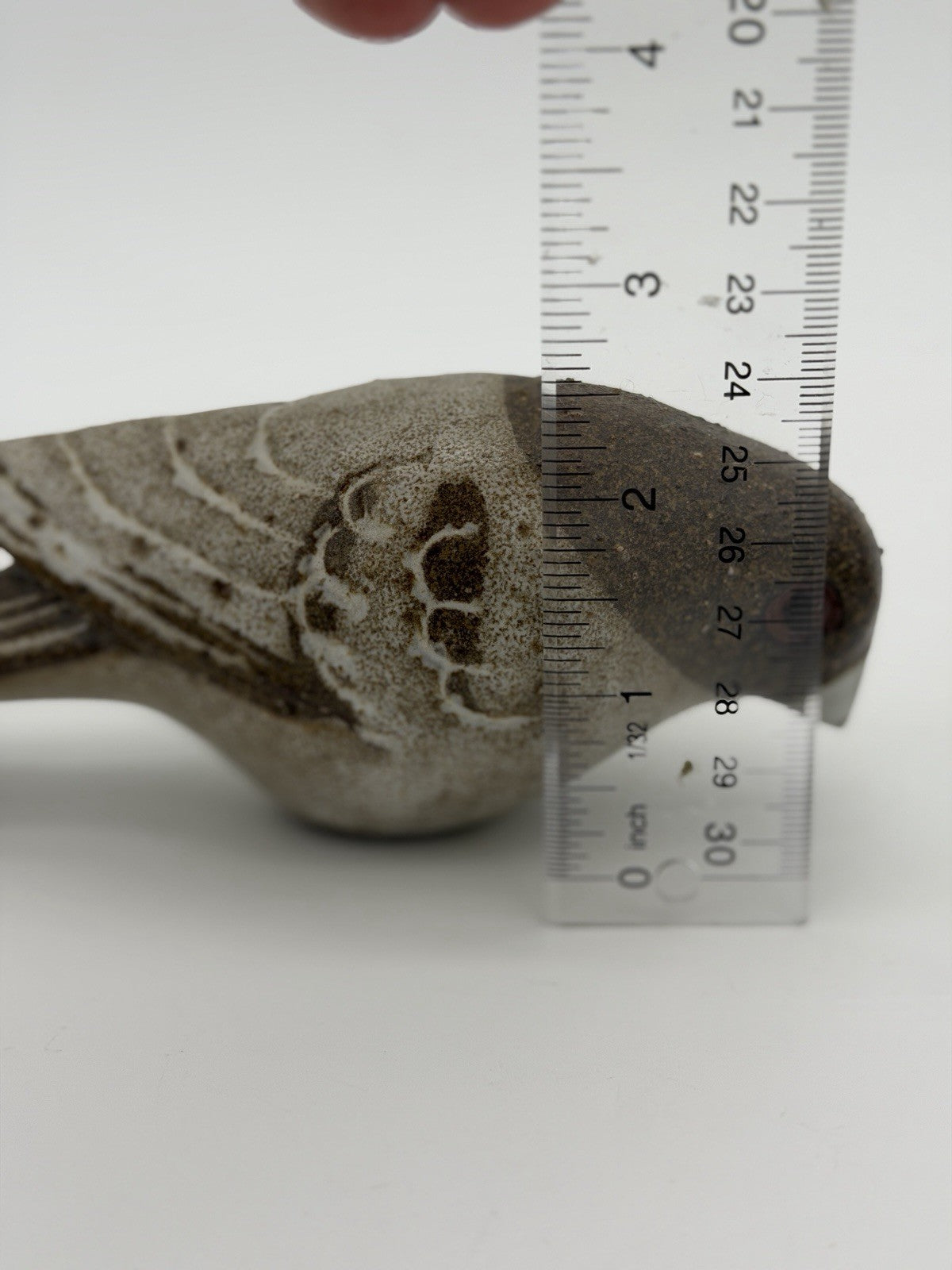 Andersen Design Studio Art Pottery Grosbeak Bird Figurine 6”x3” Vintage