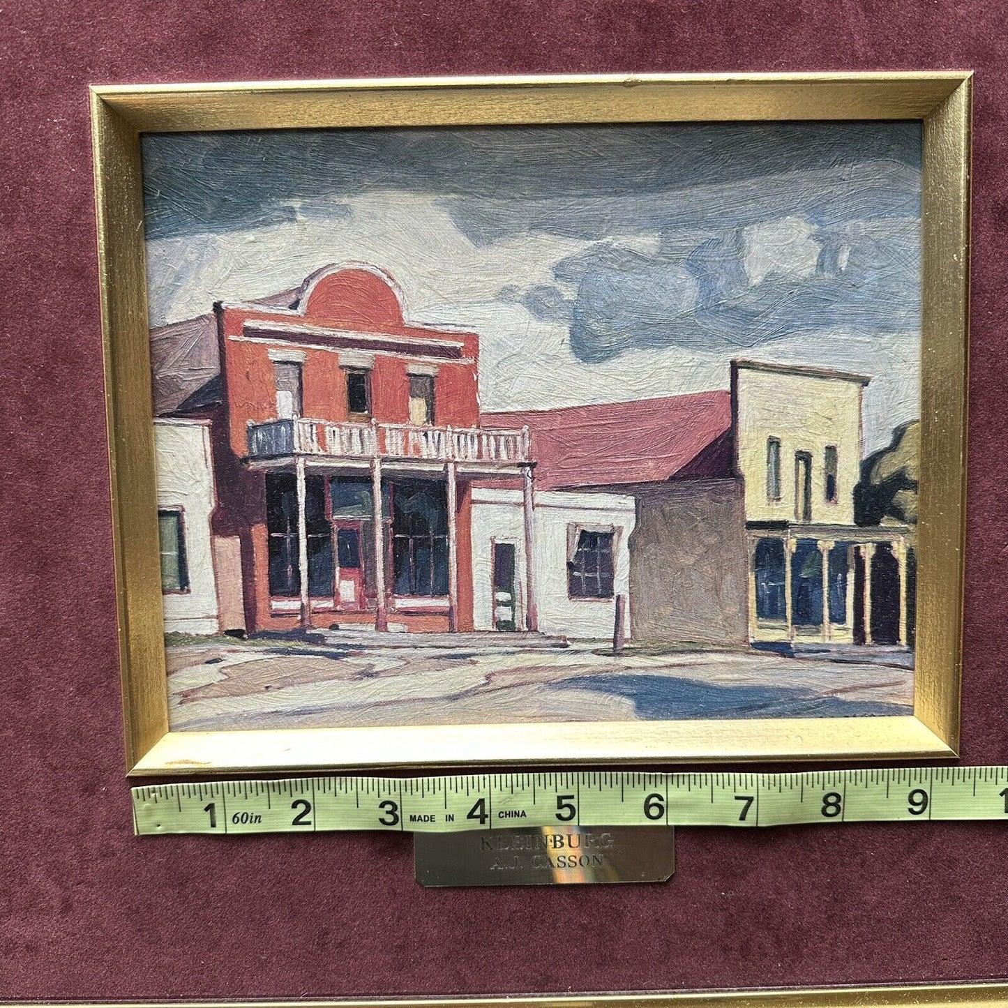 Kleinburg by A.J. Casson Canadian 1930 9x7in Framed Original Painting Art