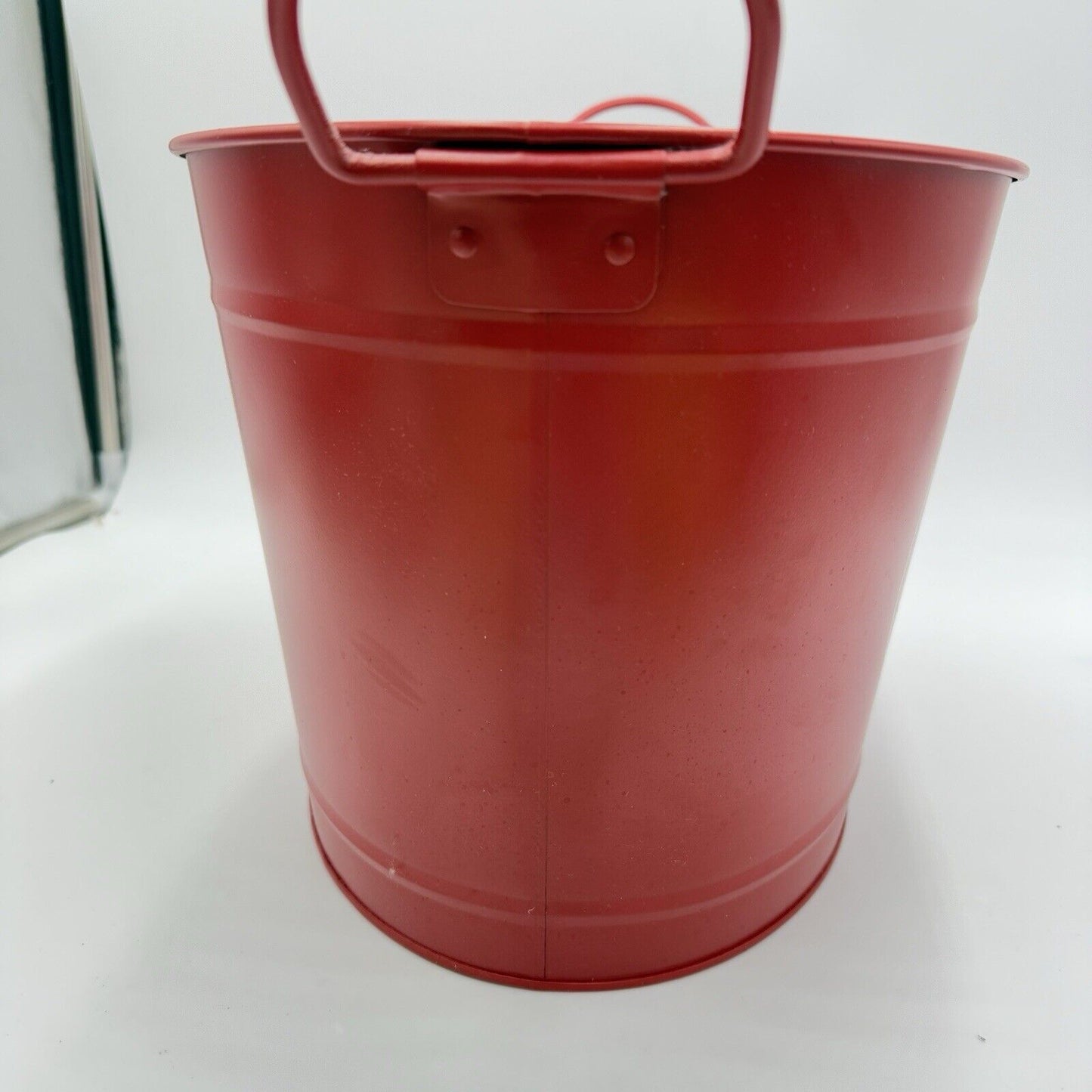 Rae Dunn Holiday Christmas Party Ice Cold Metal Drink Tub Bucket Handles CHEERS